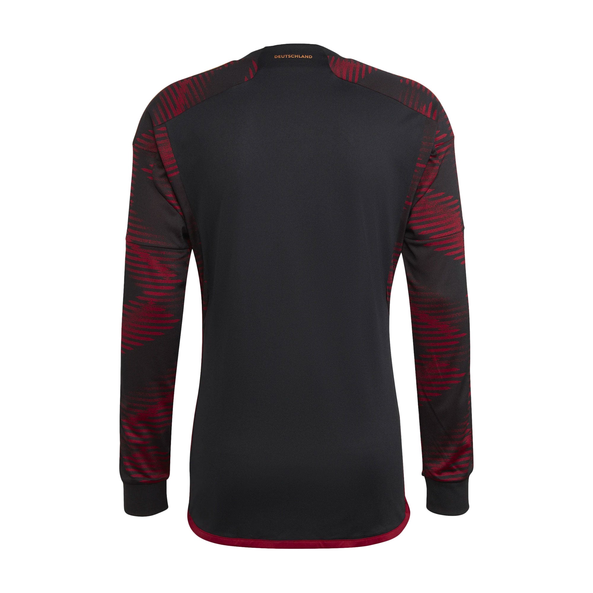 adidas Men's Germany 2022/23 Away Long Sleeve Jersey Black、mySite、noshort