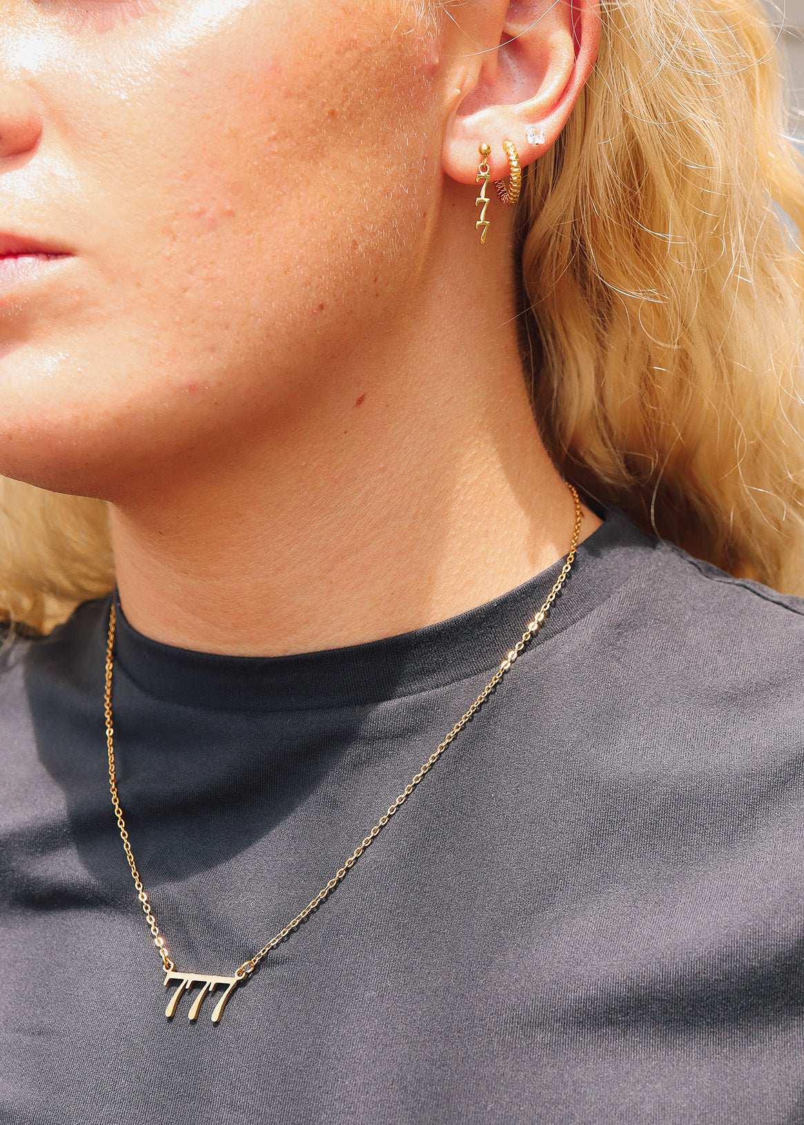 18K Gold PVD Stainless Steel Angel Number Necklace / CHN0045、mySite、dreamappss