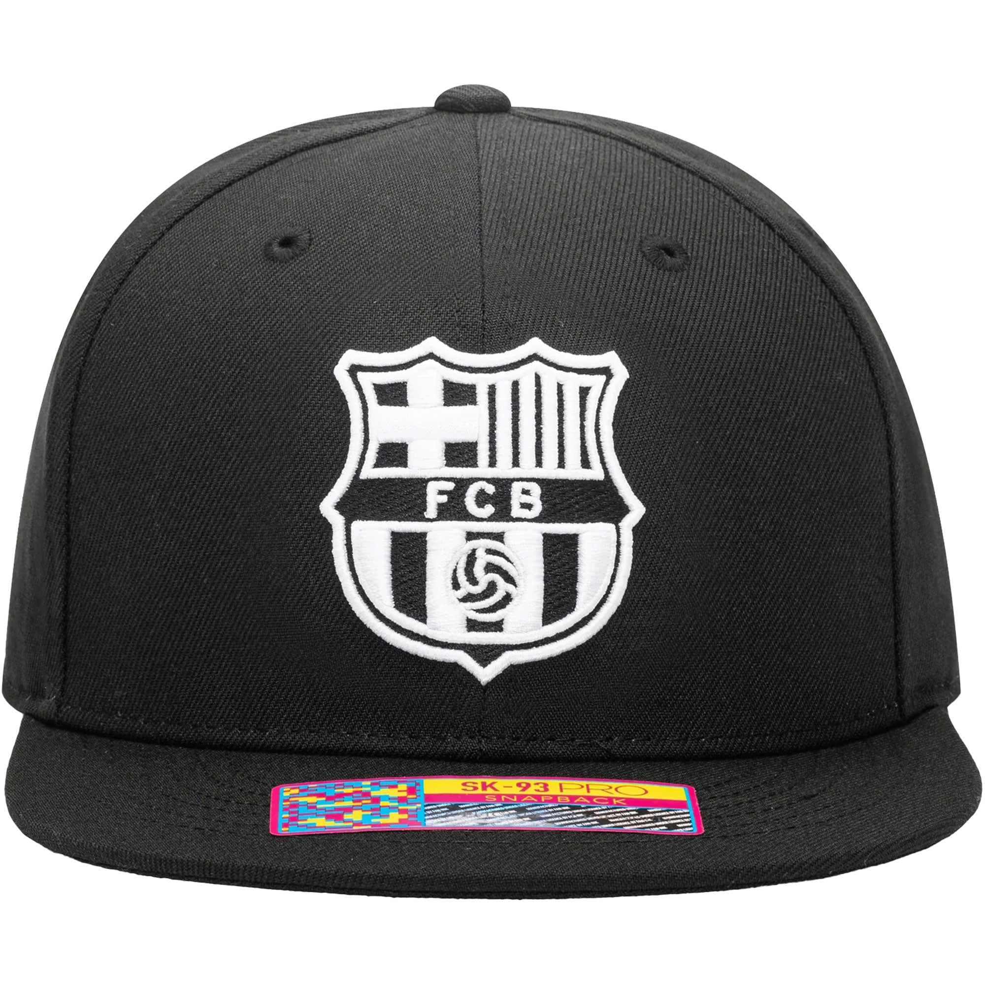 Fan Ink FC Barcelona Hit Snapback Hat Black/White、mySite、bottomscart