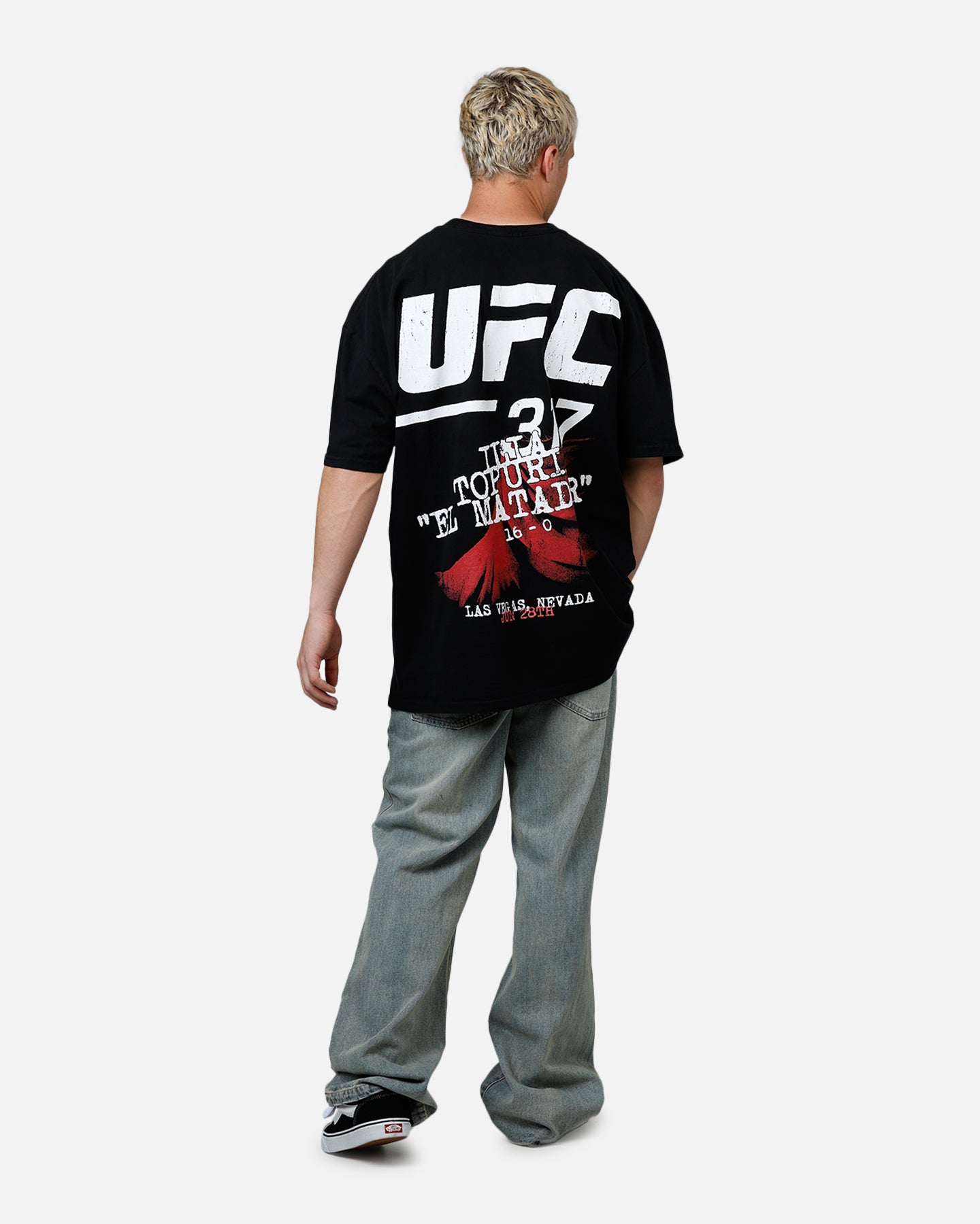UFC By Culture Kings Ilia Topuria UFC 317 T-Shirt Black、mySite、zt4zffjzw