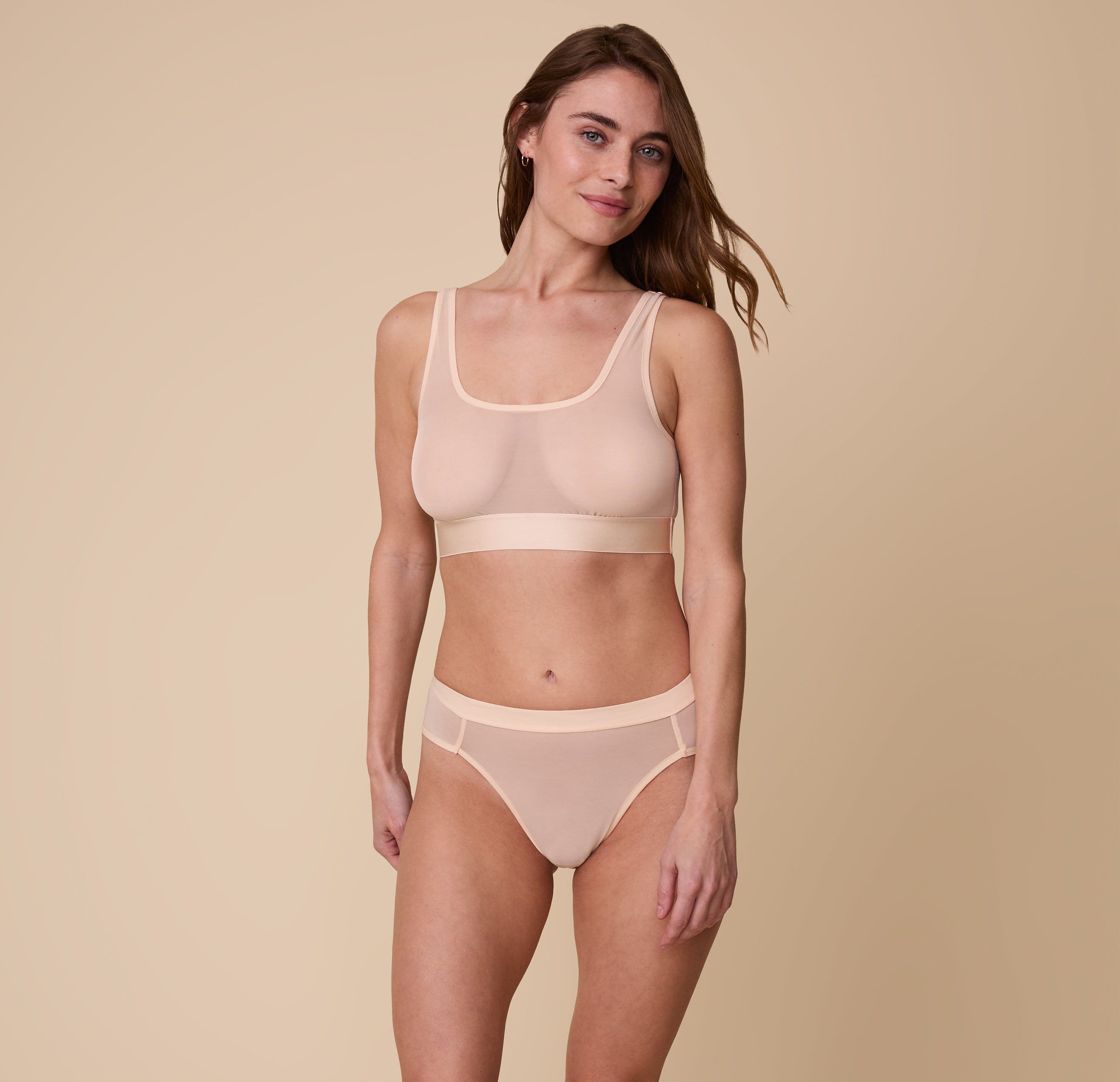 ComfortMesh™ Scoop Bralette - Pearl、mySite、bengalsvssteelers