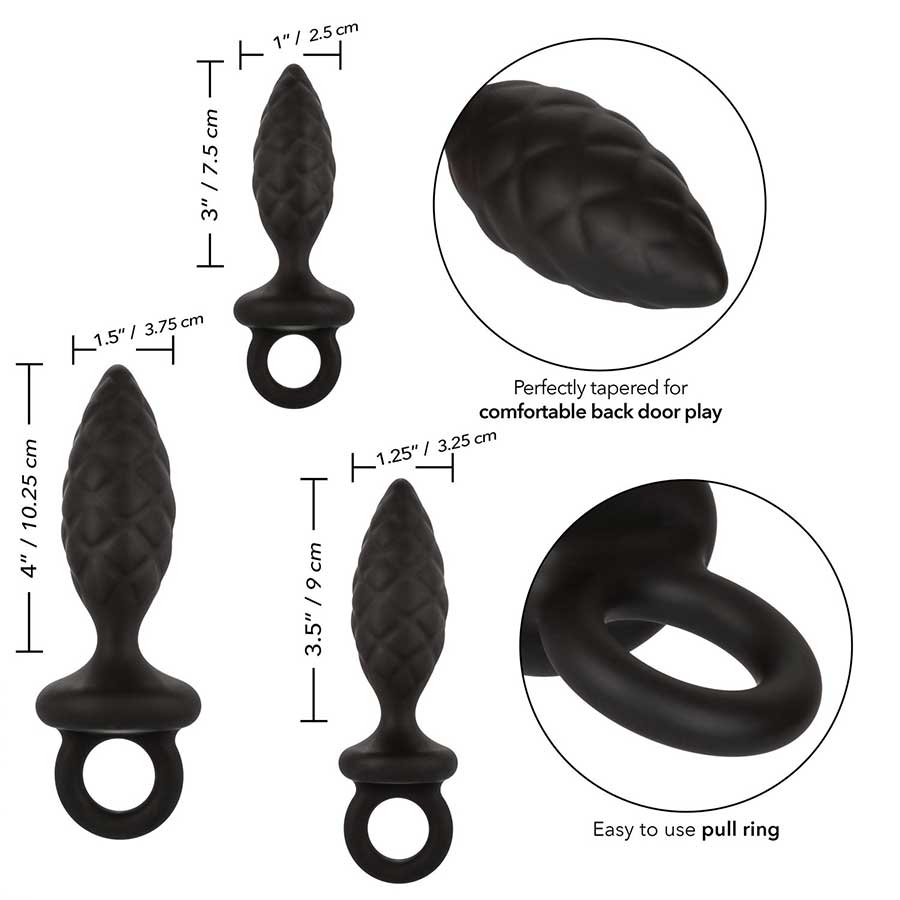 Silicone Anal Probe Kit Black by Cal Exotics、mySite、bottomscart