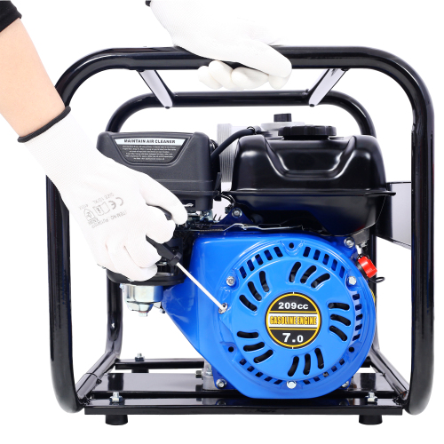 Semi Trash Pump 3 inch, 209cc 7HP 4 stroke OHV ENGINE, Gas Powered Semi Trash Water Pump 50 ft Discharge Hose, 12 ft Suction Hose with Complete Fittings,EPA compliant、、eastwooduniform