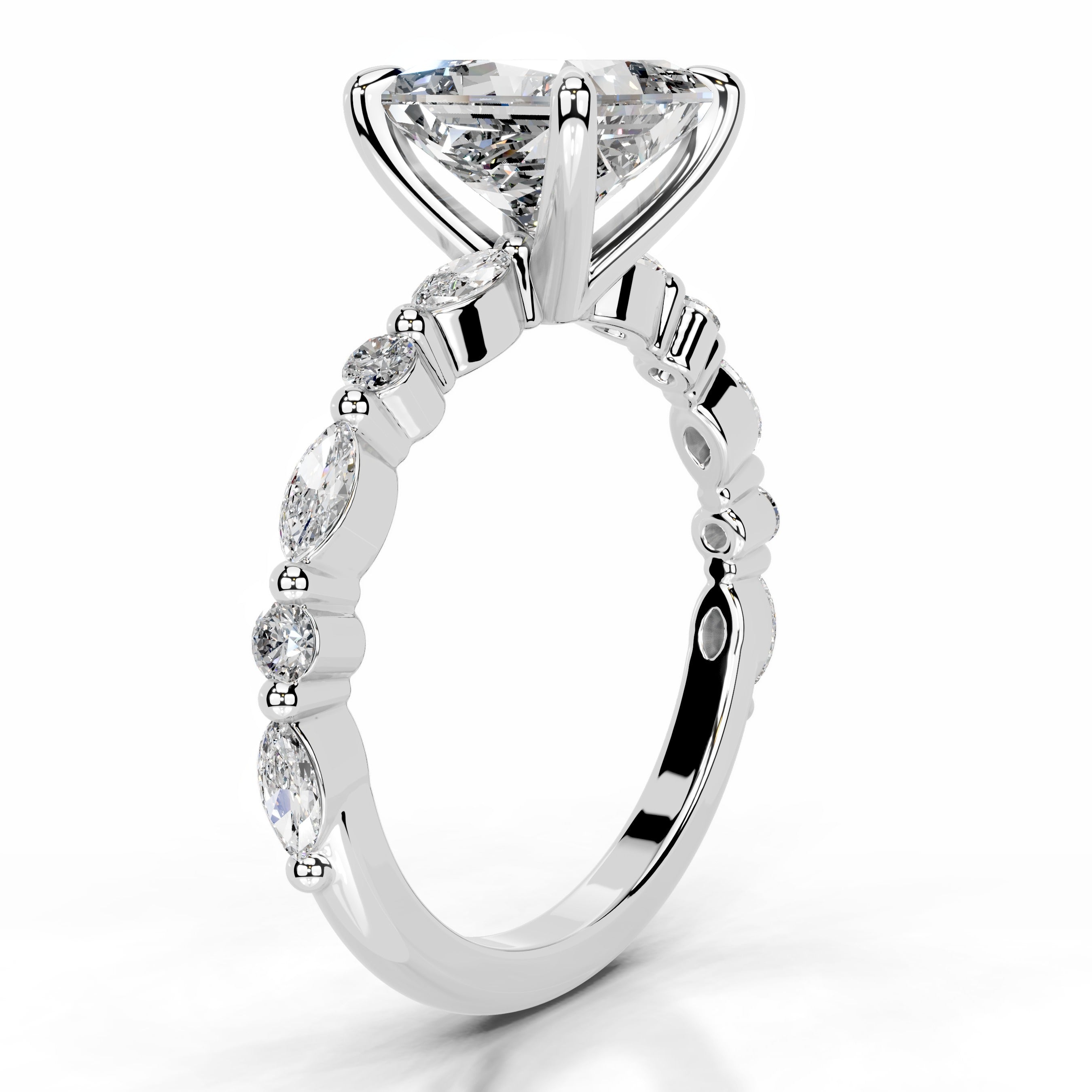 Lagertha Lab Grown Diamond Ring - 18K White Gold、mySite、hinf8tx79