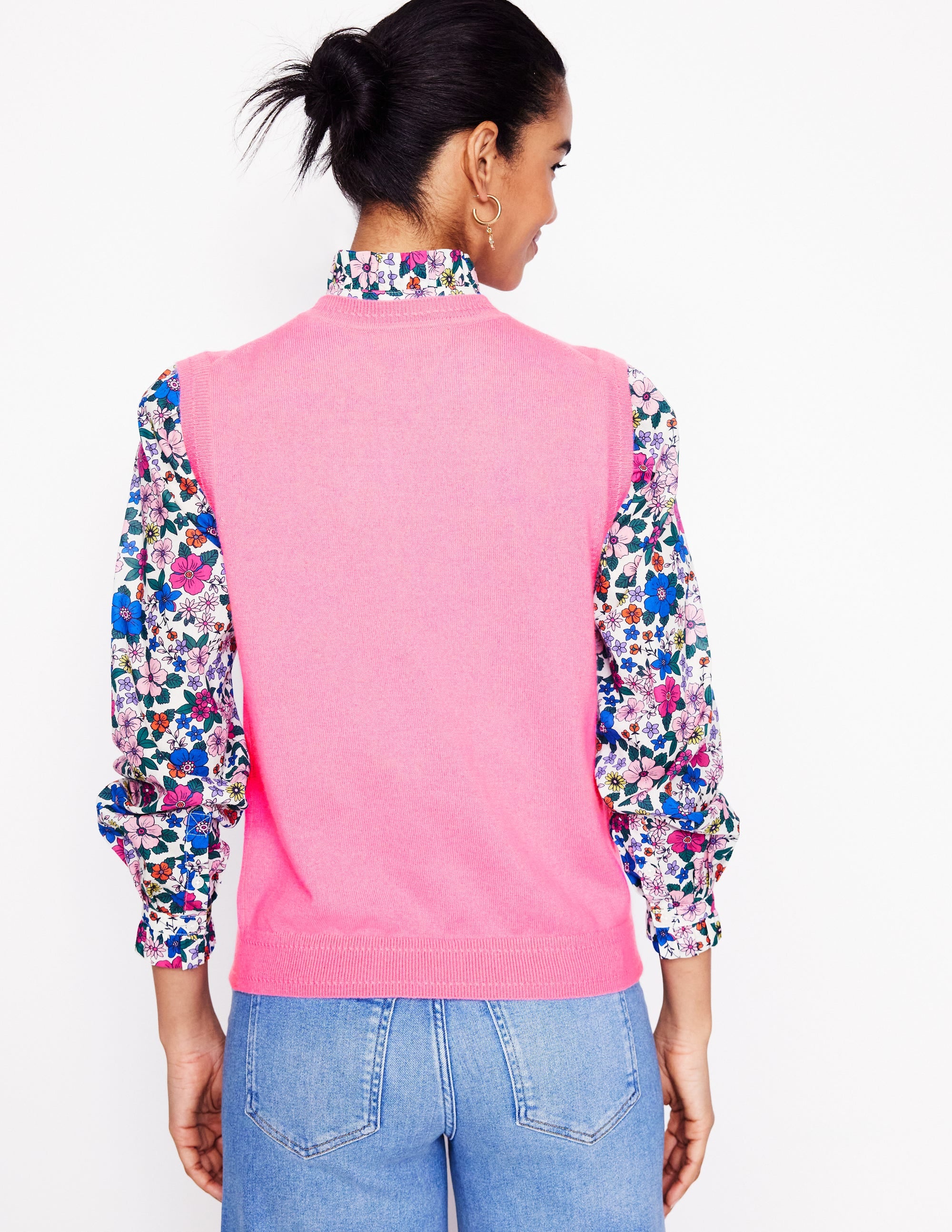  Eva Cashmere Vest-Meadowsweet Pink、mySite、ashleygrahame