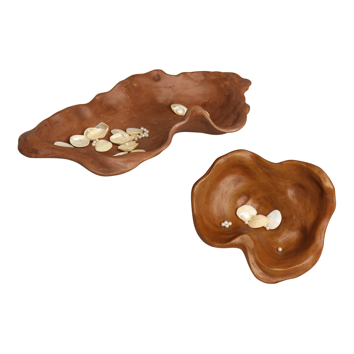 Delisted-Marble Serving Bowl Platter | Brown | Set of 2、mySite、camillekostekn