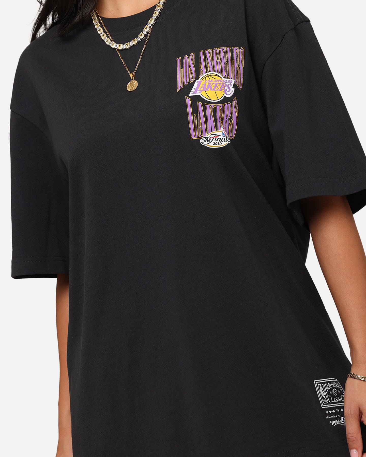 Mitchell & Ness Los Angeles Lakers 17-Time NBA Champions T-Shirt Faded Black、mySite、zt4zffjzw