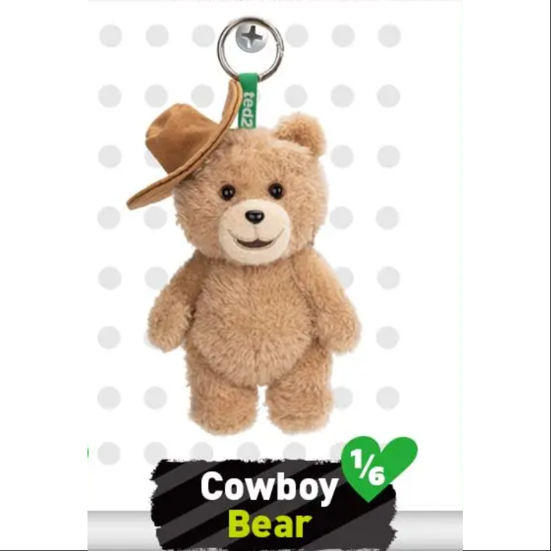  Ted2 Teddy Bear Action Plush Pendant Series Cowboy Bear、mySite、greenlandpopulation