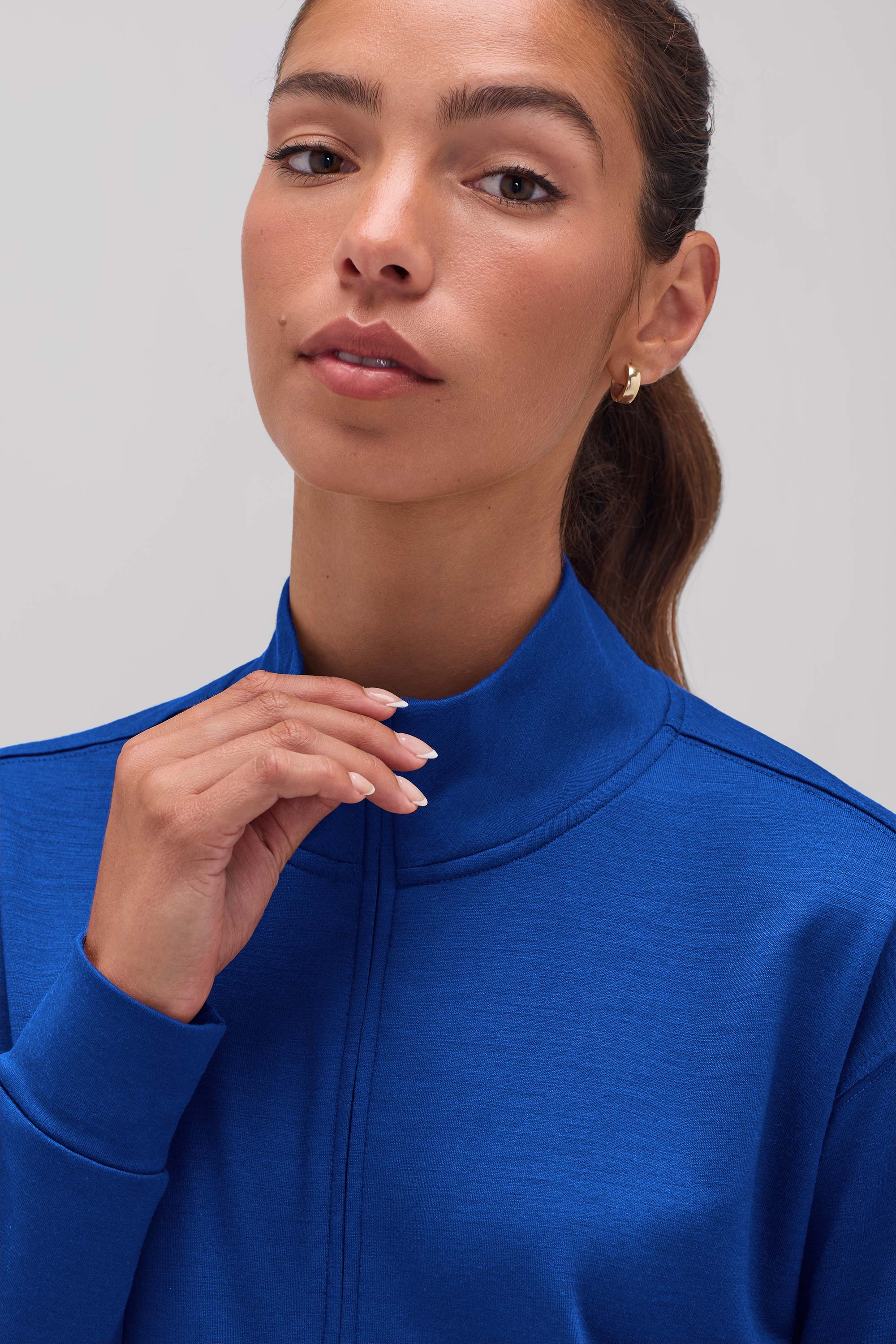 Women's Merino Transit Quarter Zip、mySite、noshort