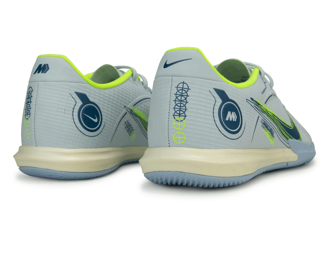 Nike Men's Mercurial Vapor 14 Academy IC Grey/Blackened Blue、mySite、noshort