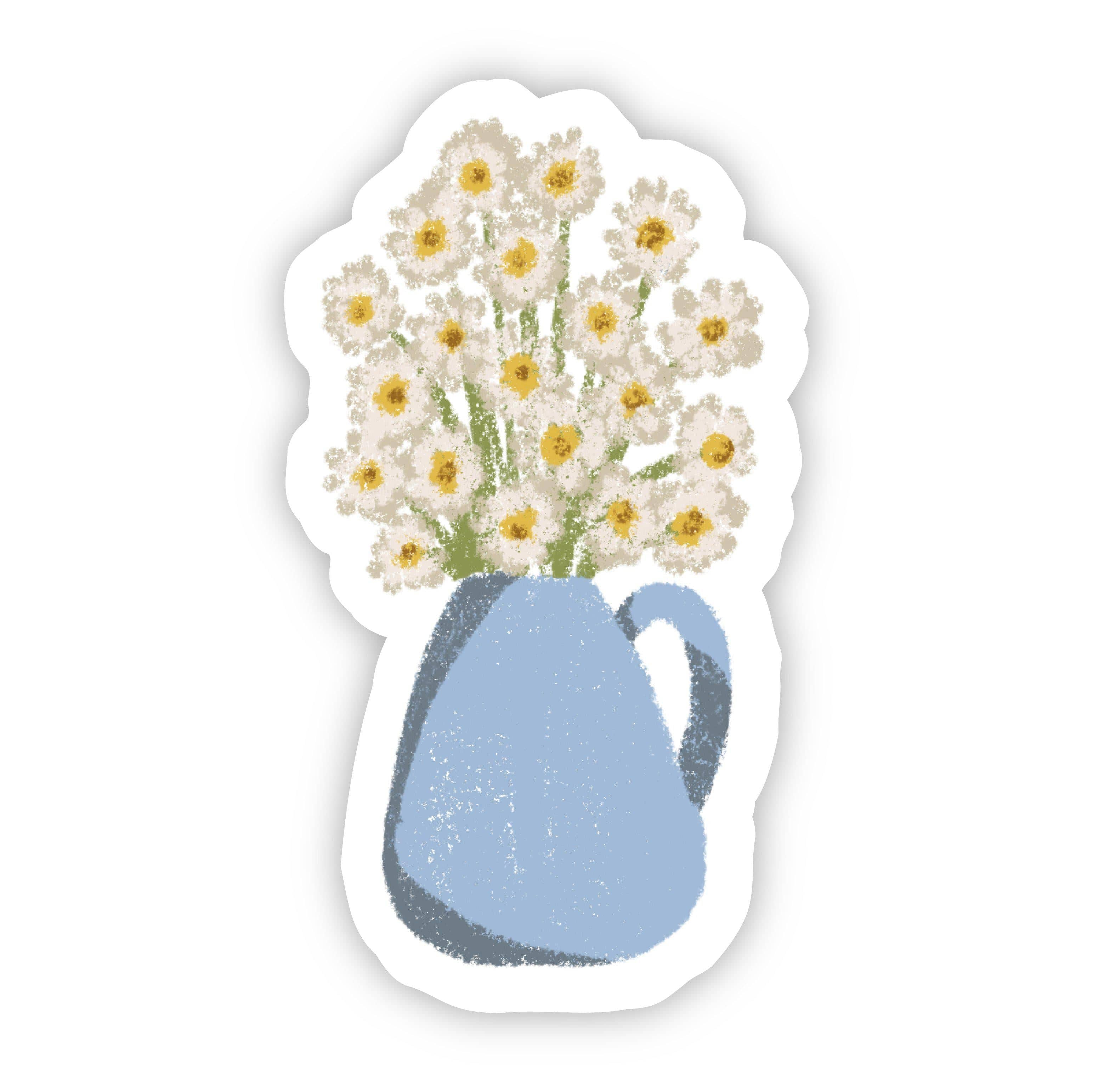  Vase with Dasies Floral Sticker、mySite、elrpsem3k