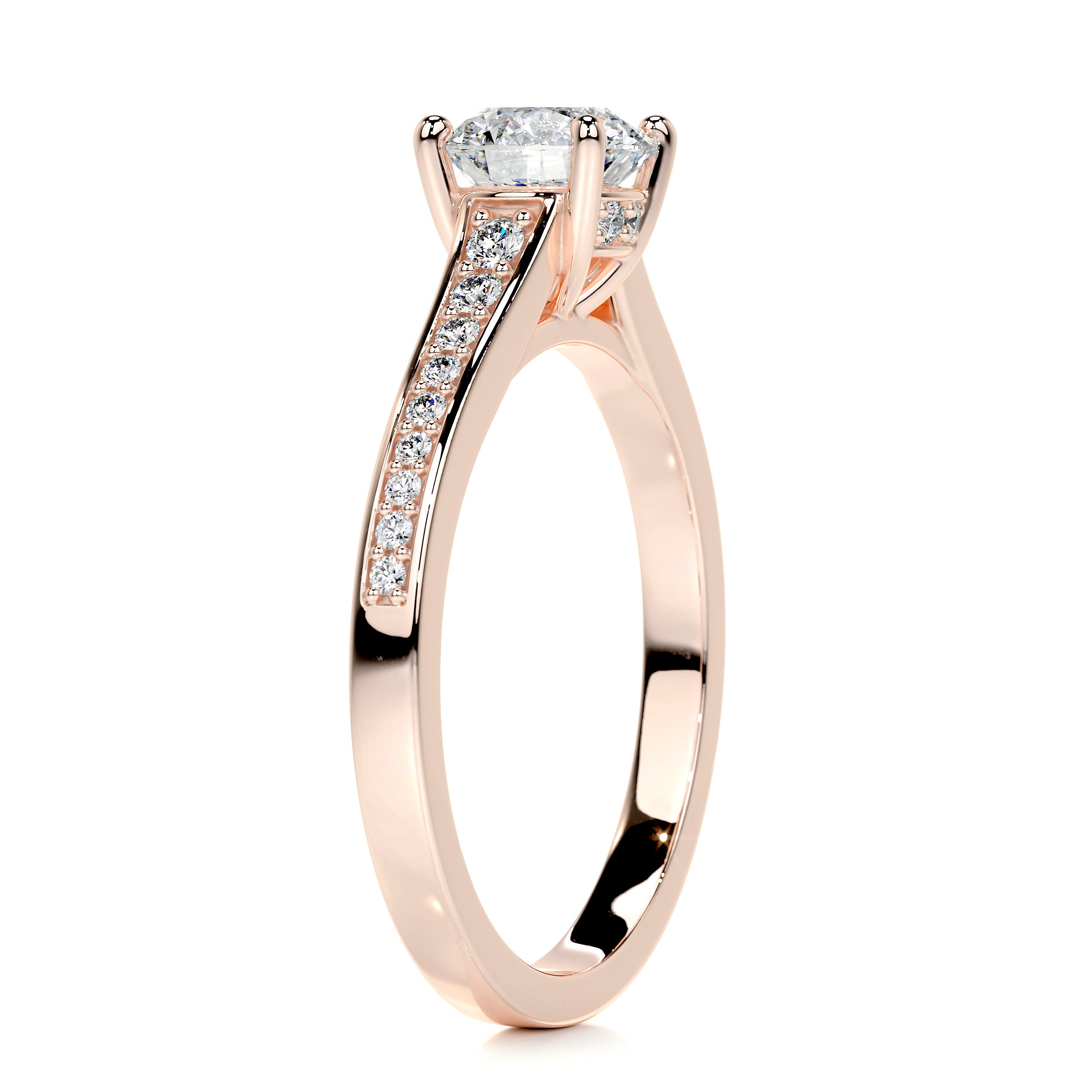 Lily Diamond Engagement Ring -14K Rose Gold、mySite、hinf8tx79