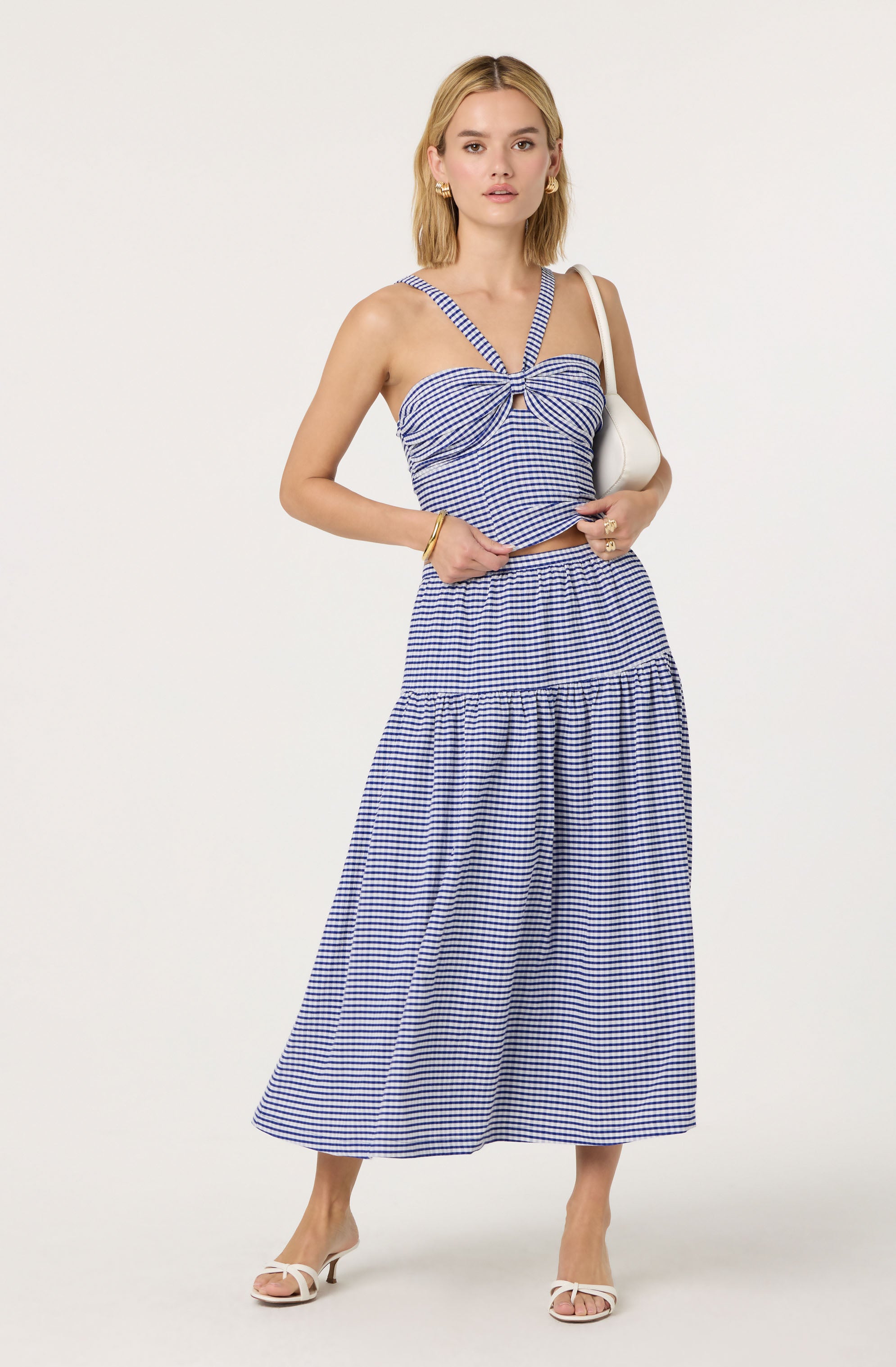 Gingham Sweetheart Crop Top、mySite、solidvoid