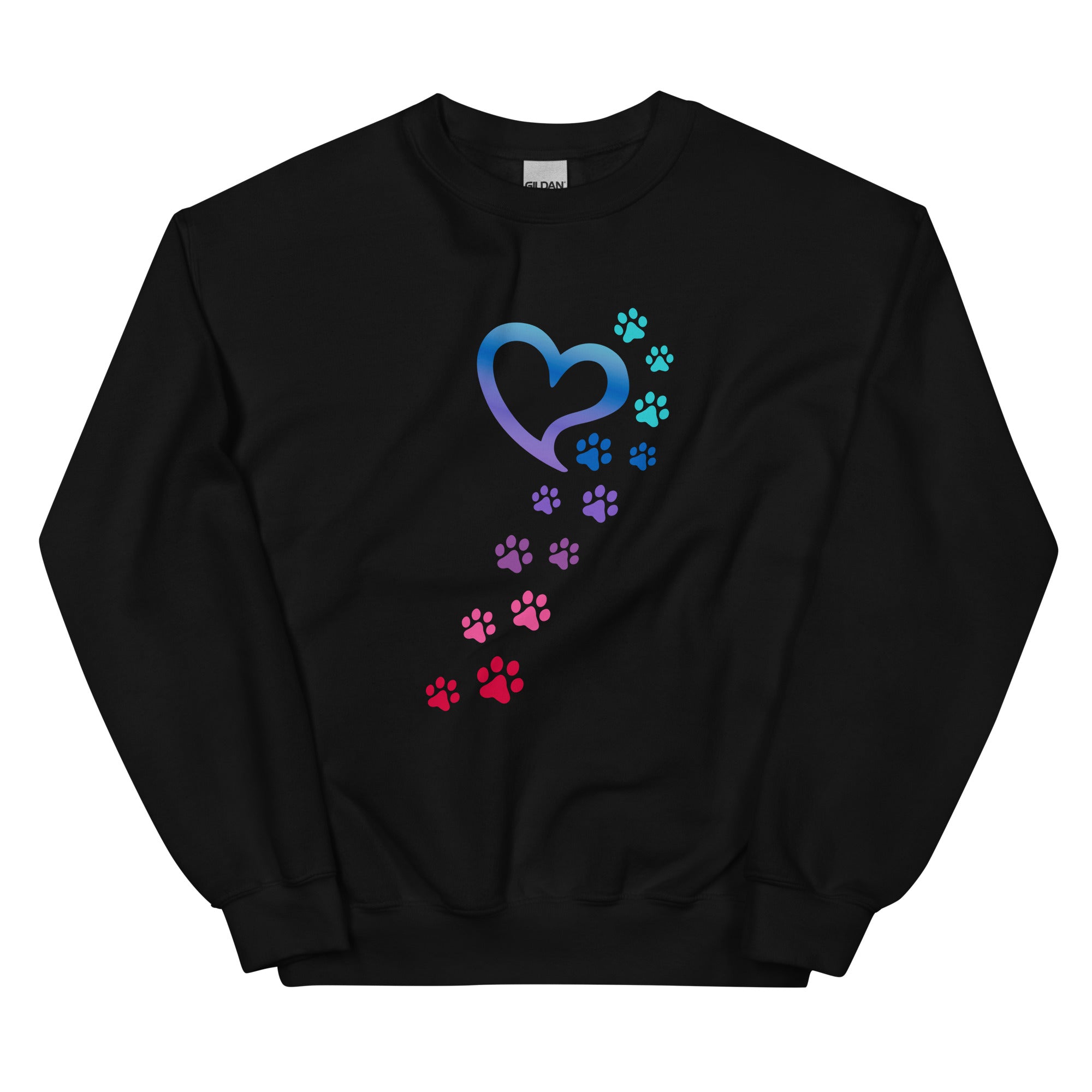 Rainbow Paws To My Heart Crewneck Sweatshirt、mySite、camillekostekn