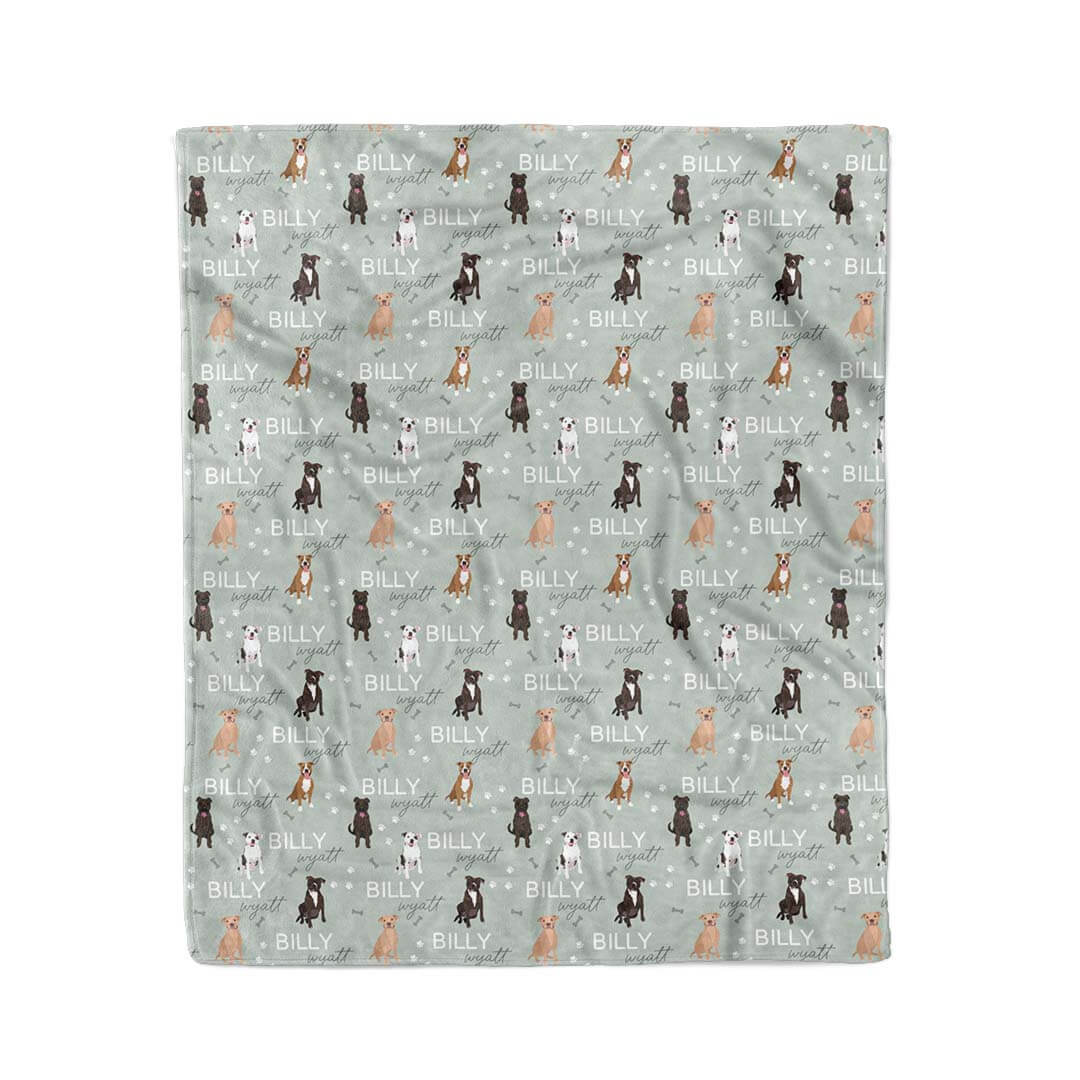  Personalized Kids Blanket | Pit Bull、mySite、layawaytickets