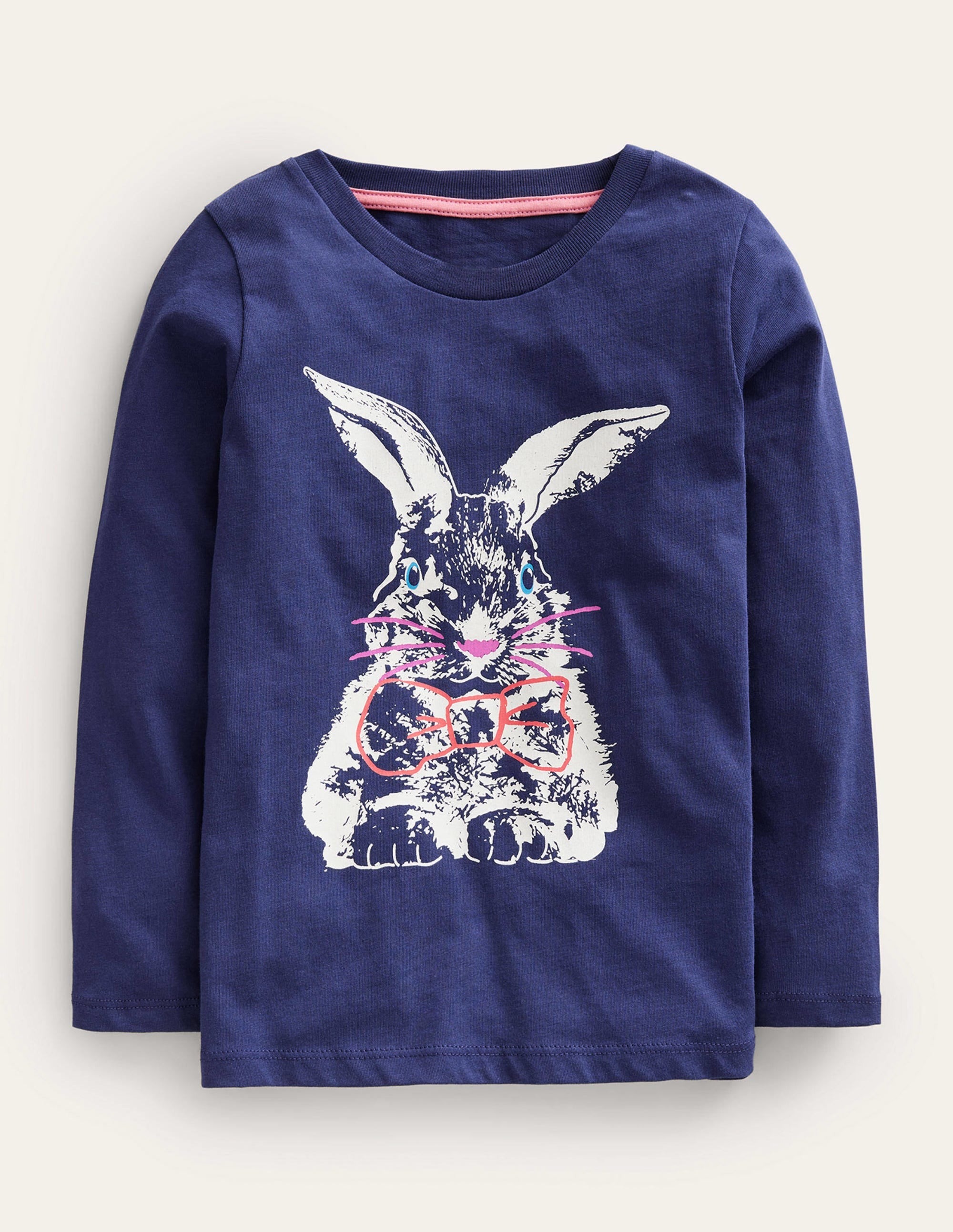  Metallic Logo T-shirt-College Navy Bunny、mySite、ashleygrahame