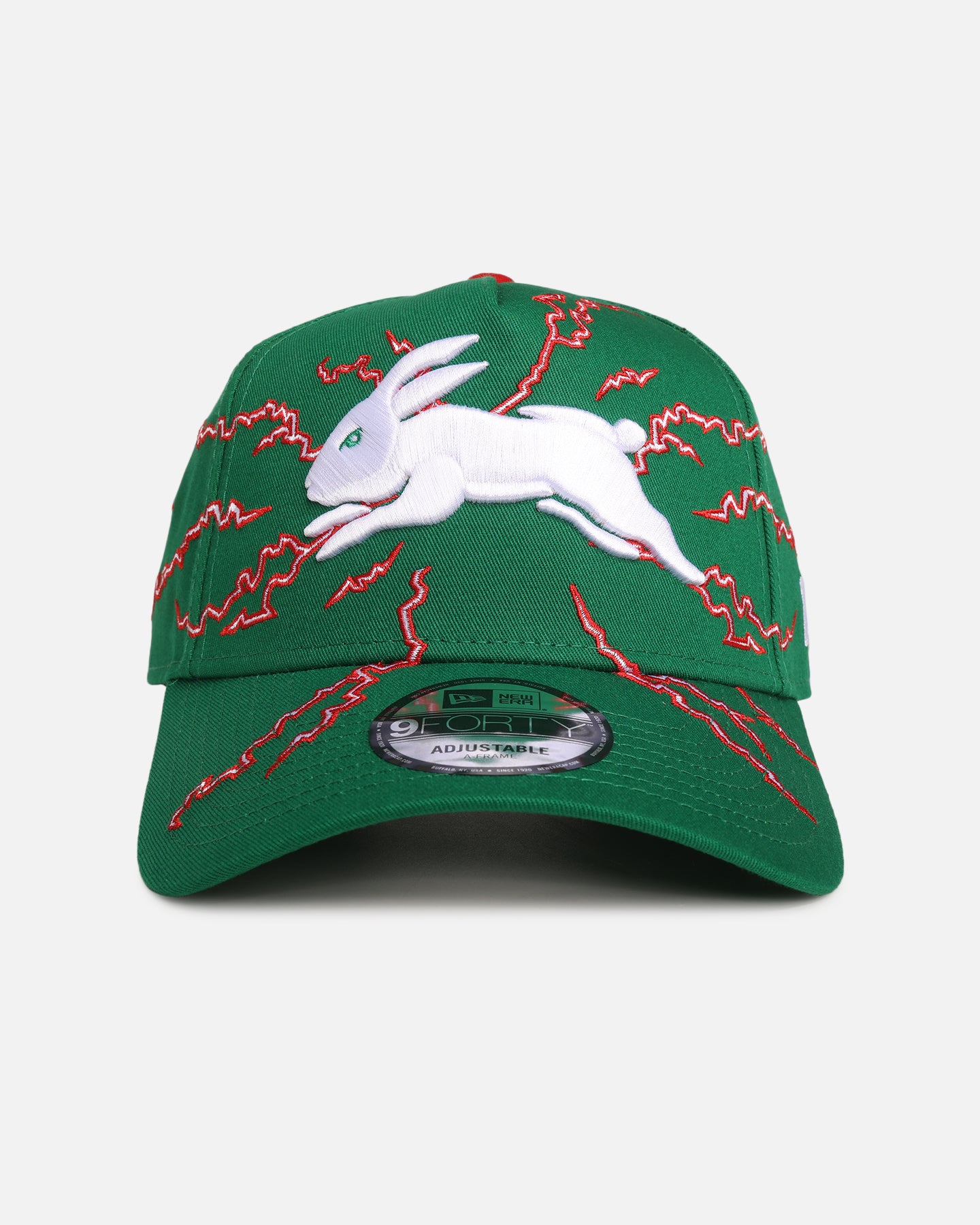 New Era South Sydney Rabbitohs 'NRL Electric' 9FORTY A-Frame Snapback Official Team Colour、mySite、zt4zffjzw