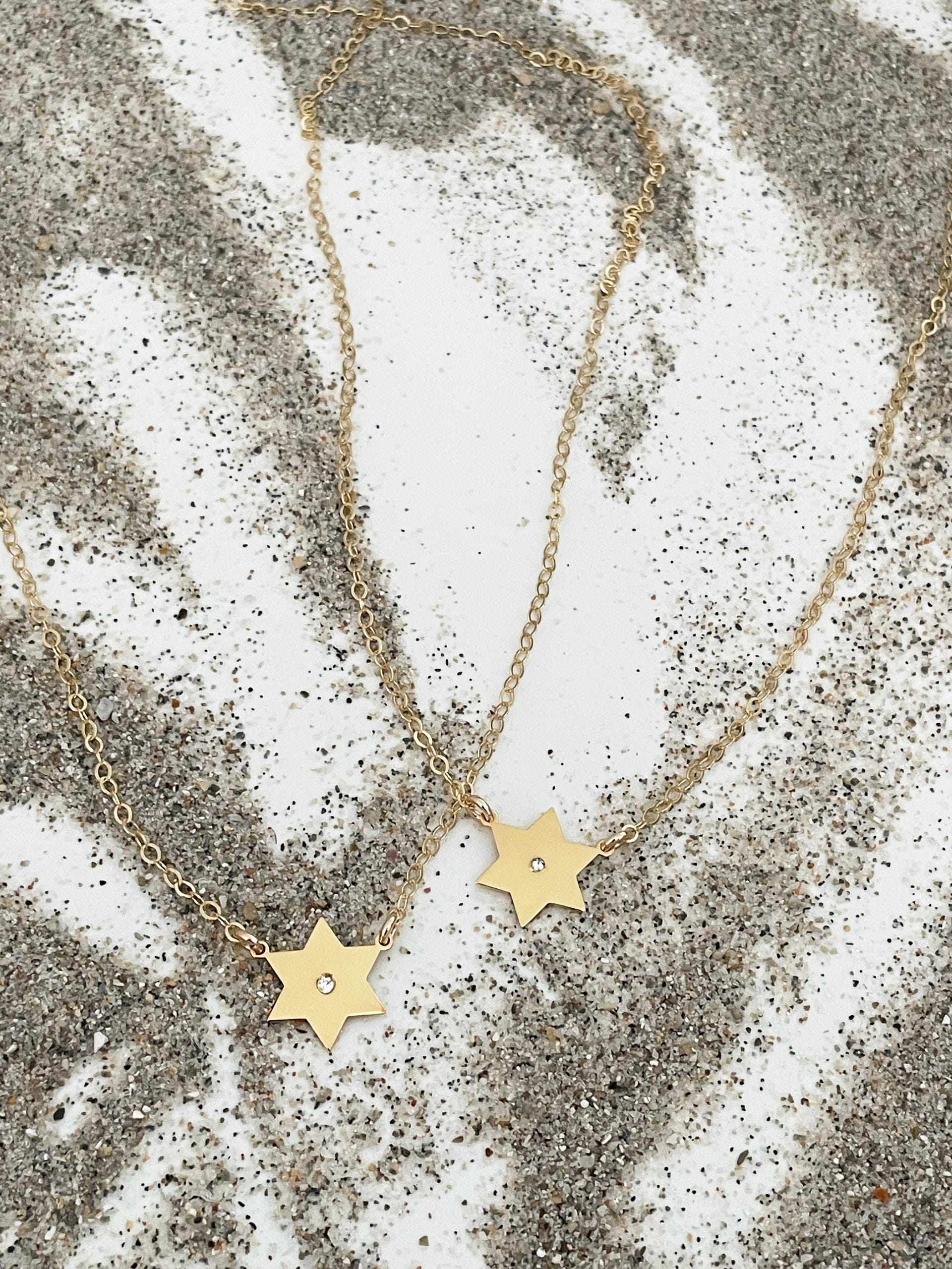 Golda Star of David Diamond Necklace - Gold-Plated、mySite、topwebapps