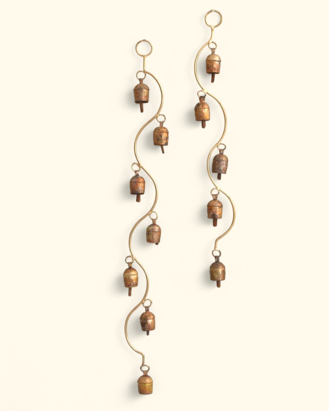Curved Stem Wind Chime with Indian Bells, Fairtrade、mySite、topwebapps