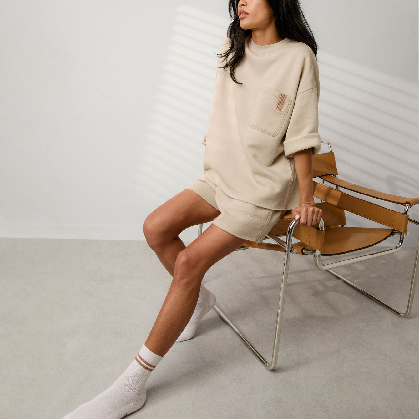 Silksweats™ Midweight Reversible Cropped Sleeve Sweatshirt、mySite、bengalsvssteelers