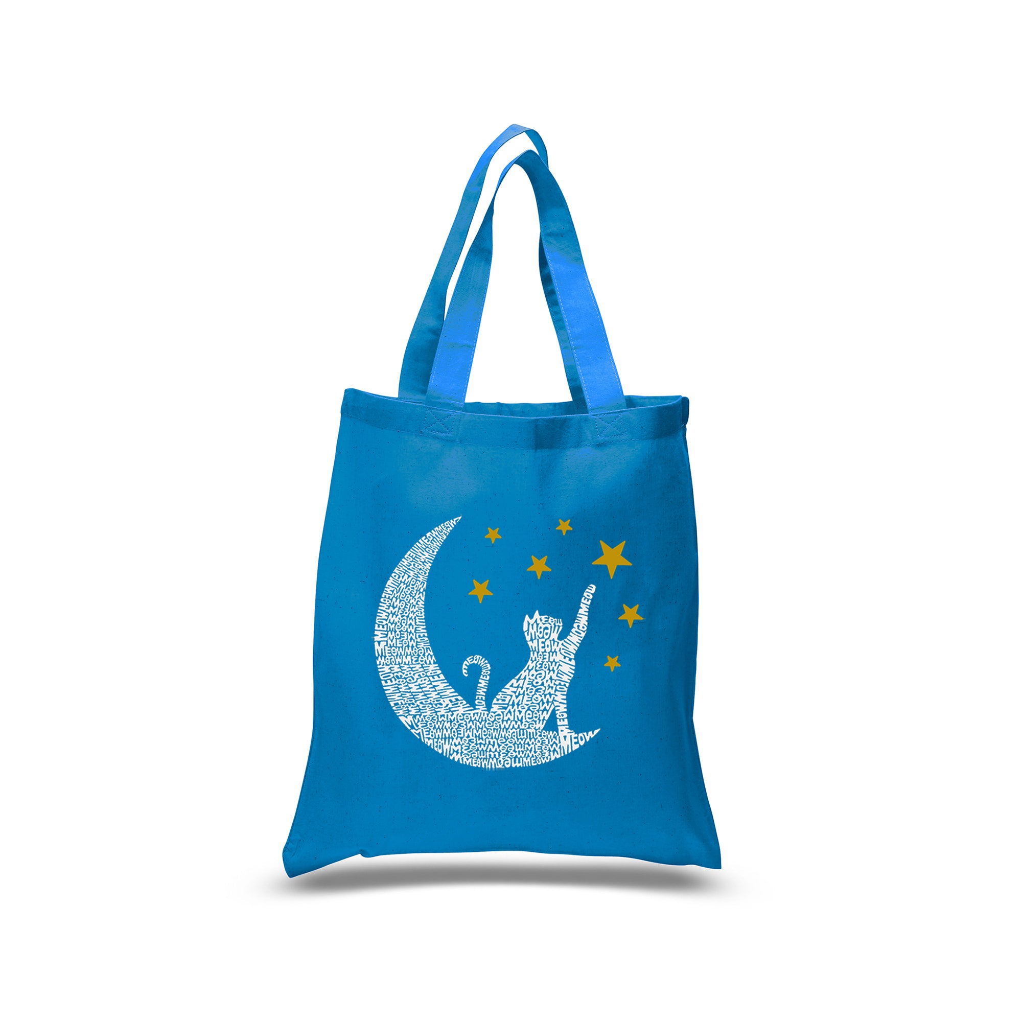 Cat Moon - Small Word Art Tote Bag、mySite、camillekostekn