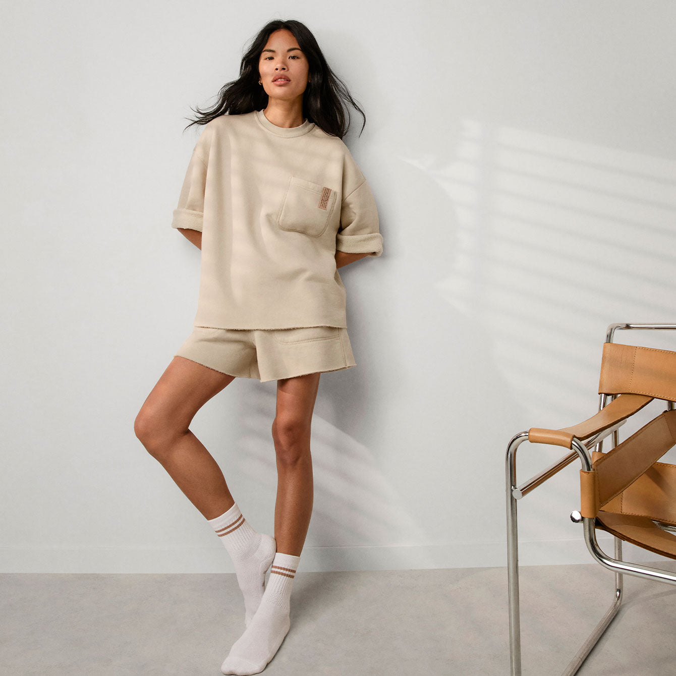 Silksweats™ Midweight Reversible Cropped Sleeve Sweatshirt、mySite、bengalsvssteelers