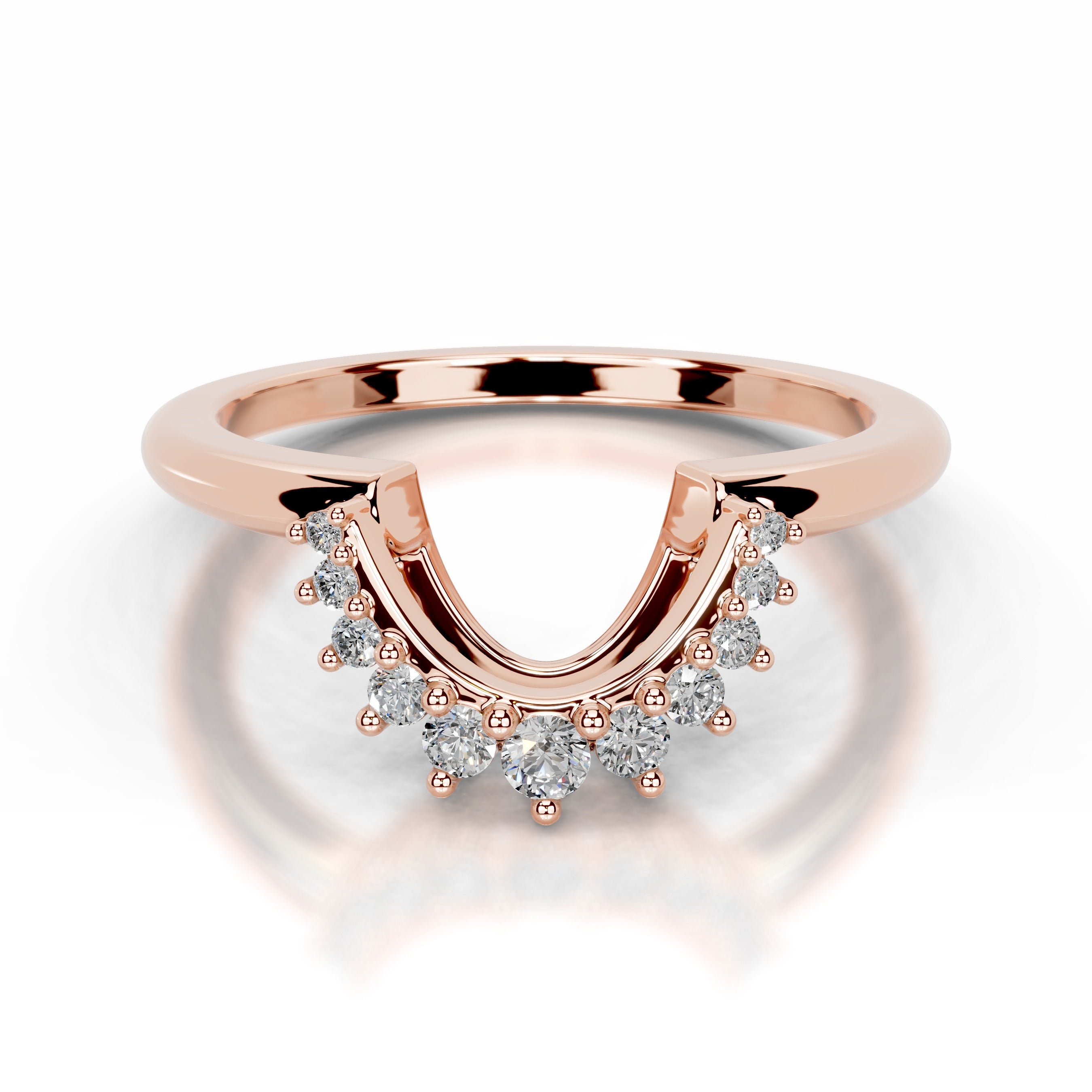 Tobi Lab Grown Diamond Wedding band - 14K Rose Gold、mySite、hinf8tx79