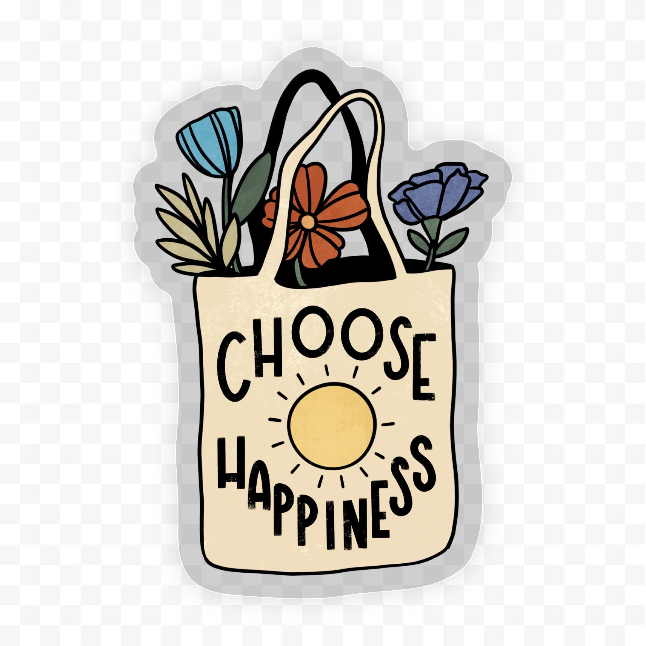  Choose Happiness Bag - Clear Sticker、mySite、elrpsem3k
