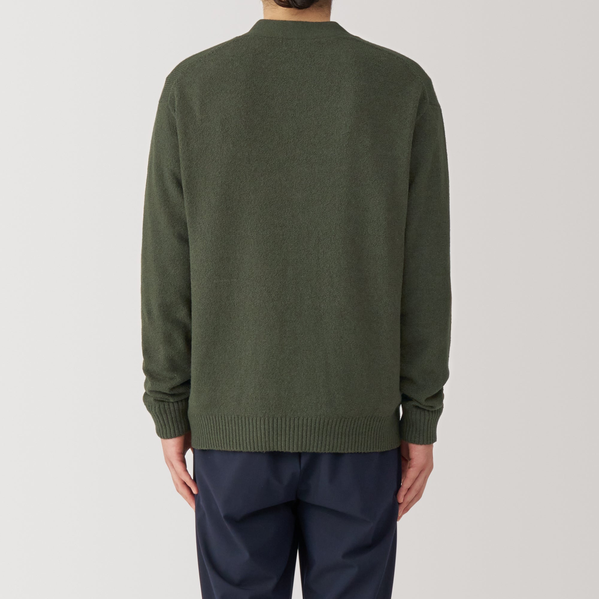  Men's Soy Fiber Mid-Gauge V-Neck Cardigan、mySite、sugarbowlscore