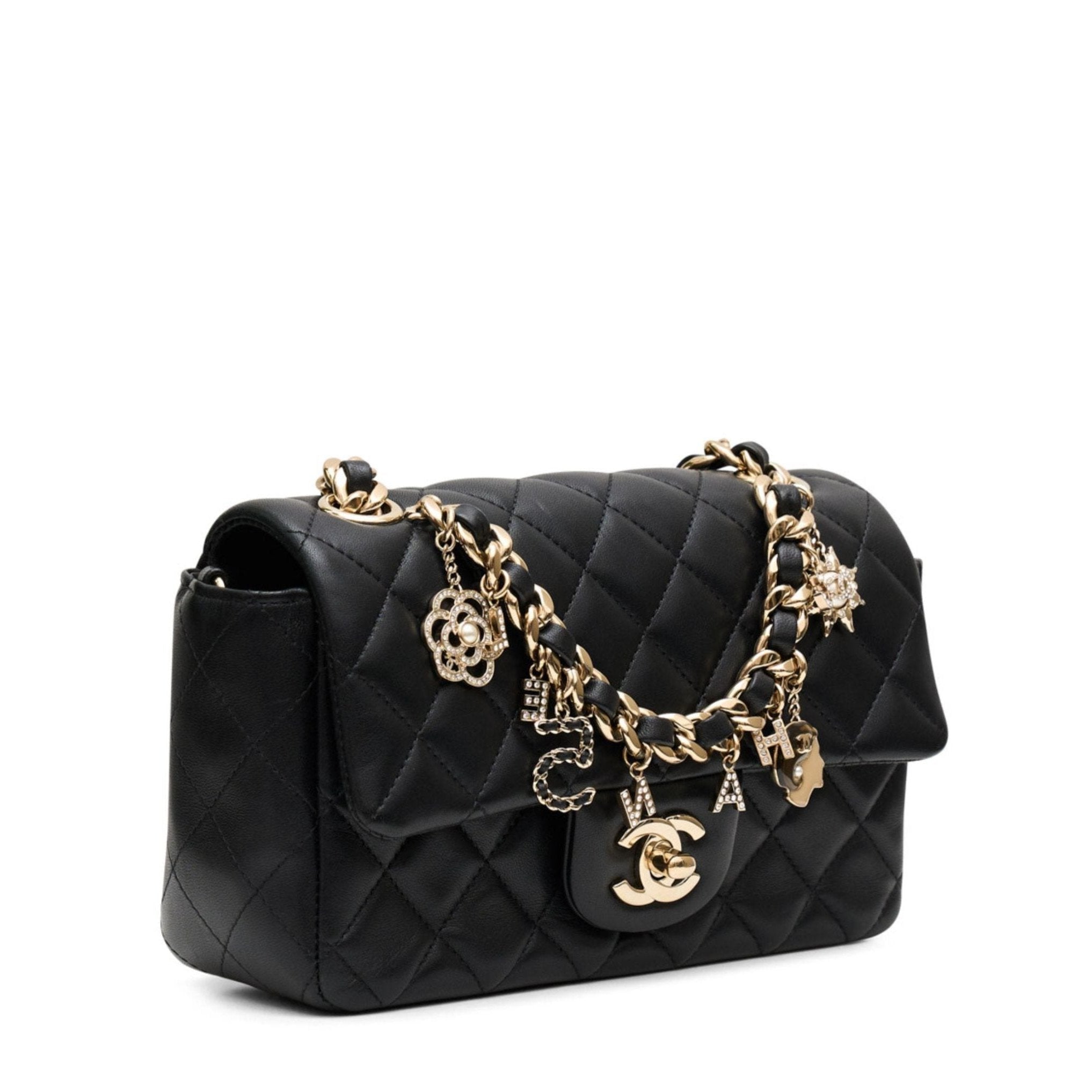 Mini Coco Charms Flap Bag Black、mySite、garminoutage.com