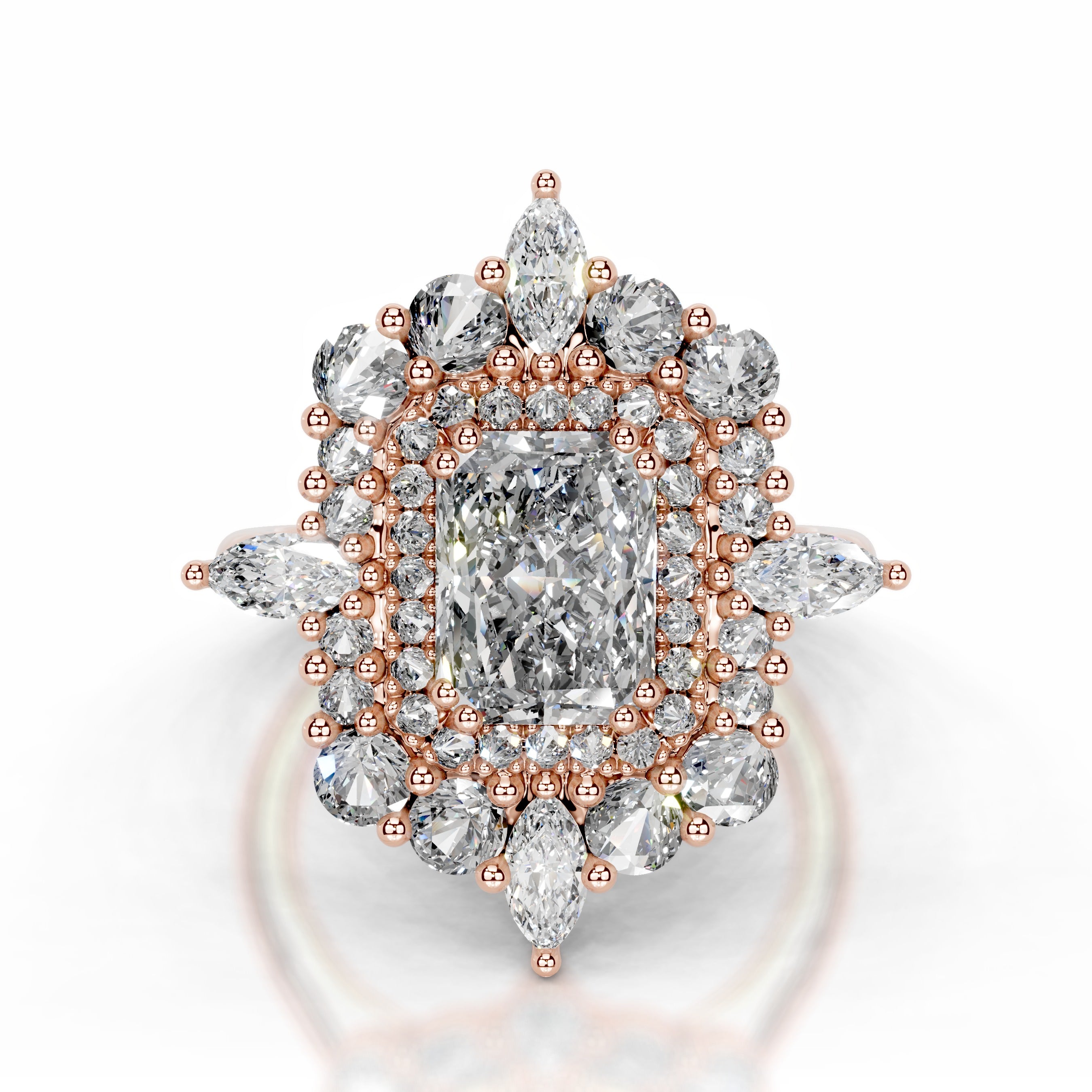 Alberta Lab Grown Diamond Ring - 14K Rose Gold、mySite、hinf8tx79