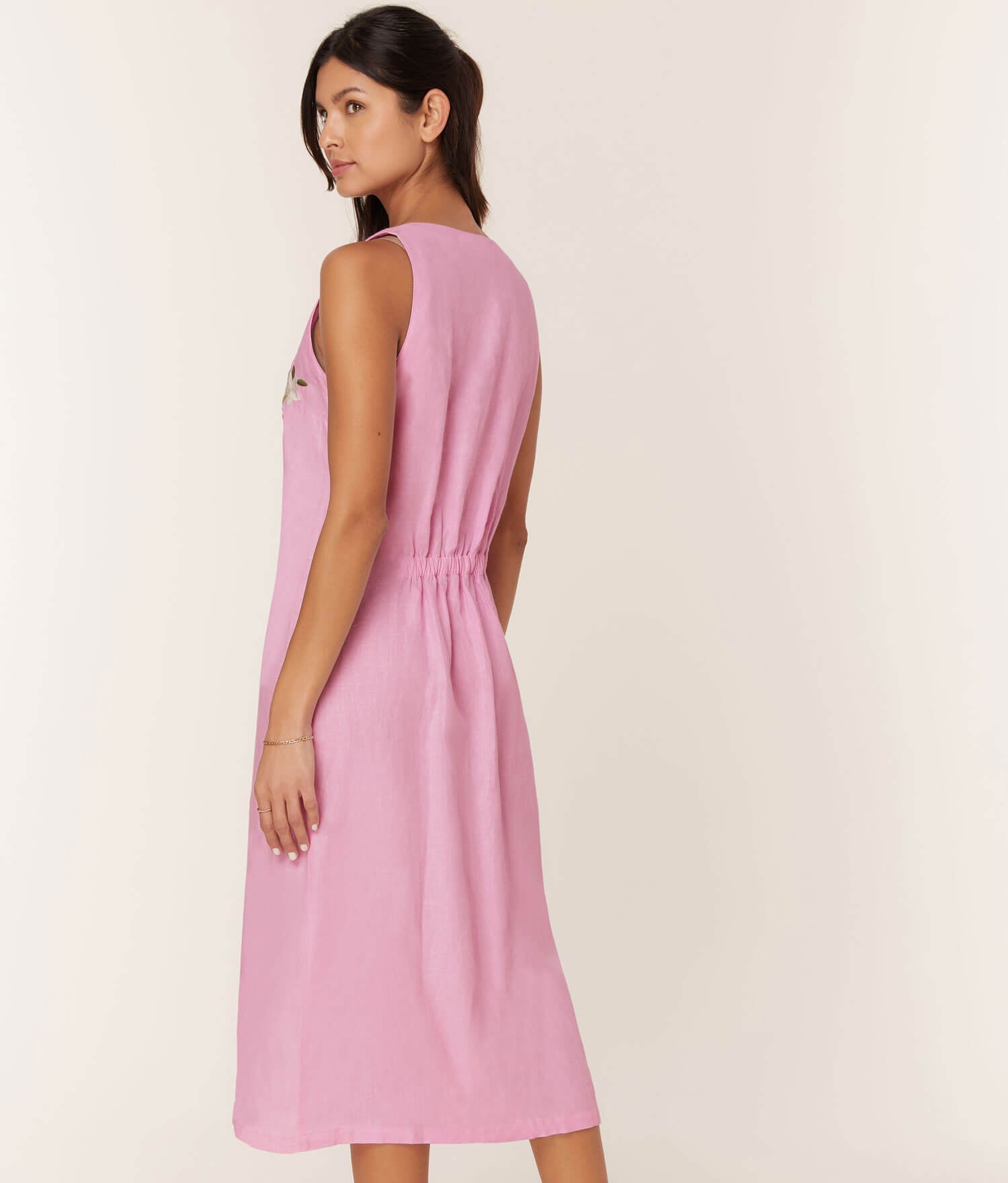  The Anamur Button Up Dress - Linen - Aster、mySite、ashleygrahame