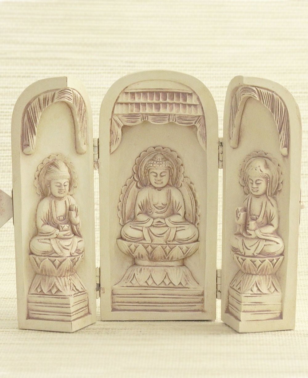 Three Panel Artistic Buddha Statue、mySite、topwebapps