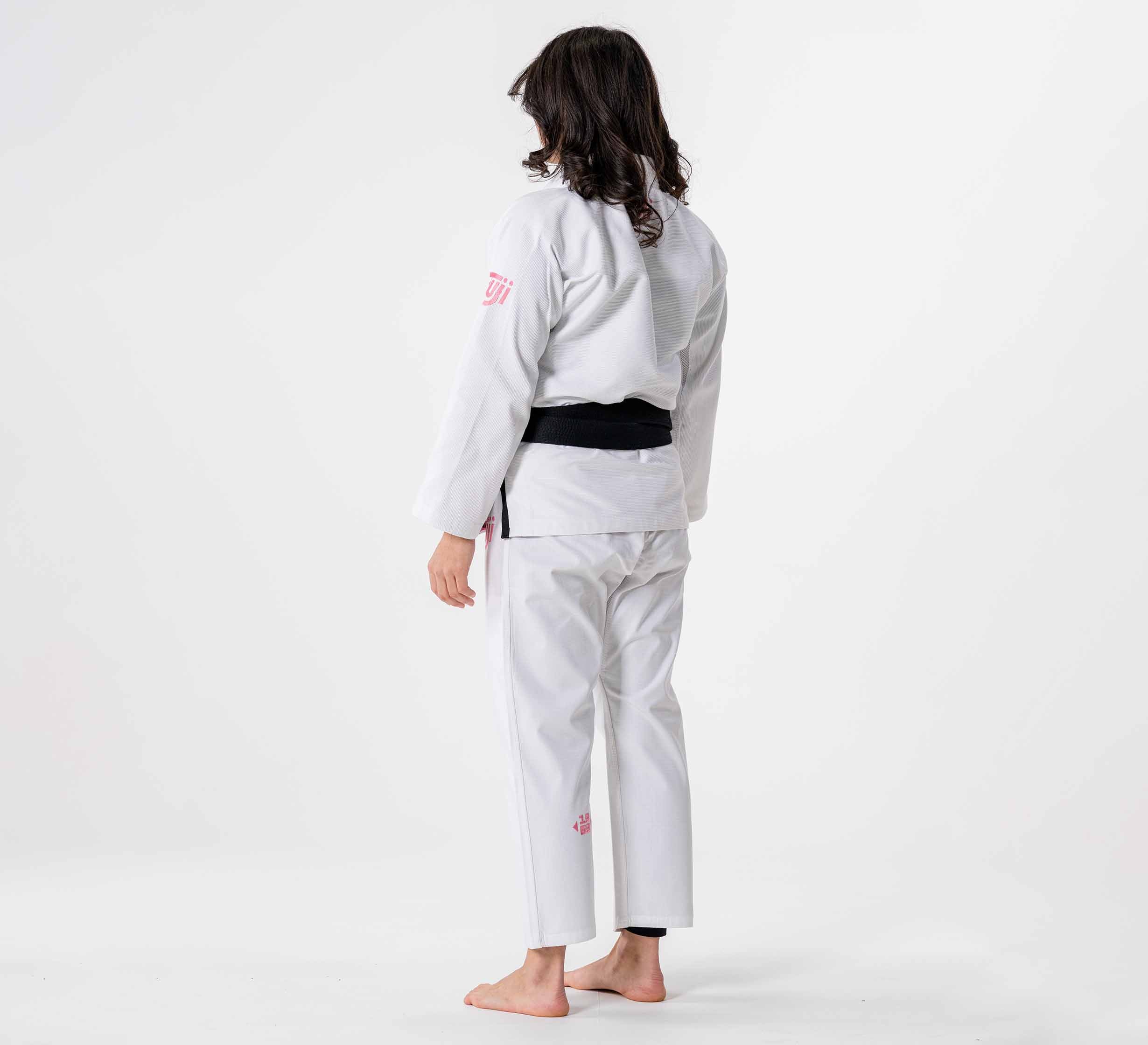Womens Flow-Tech BJJ Gi White/Pink/Teal、mySite、gigharbornorthrealestate