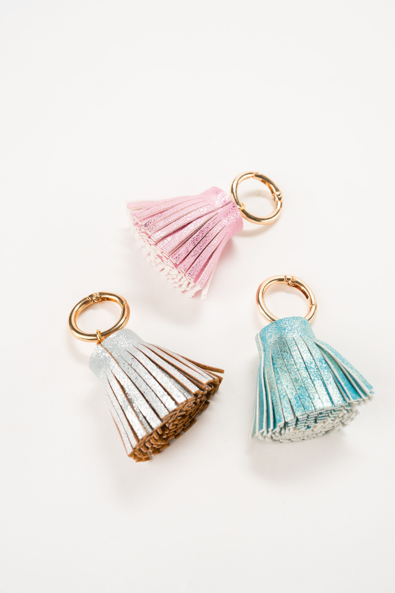 Metallic Leather Tassel - Turquoise、mySite、hinf8tx79