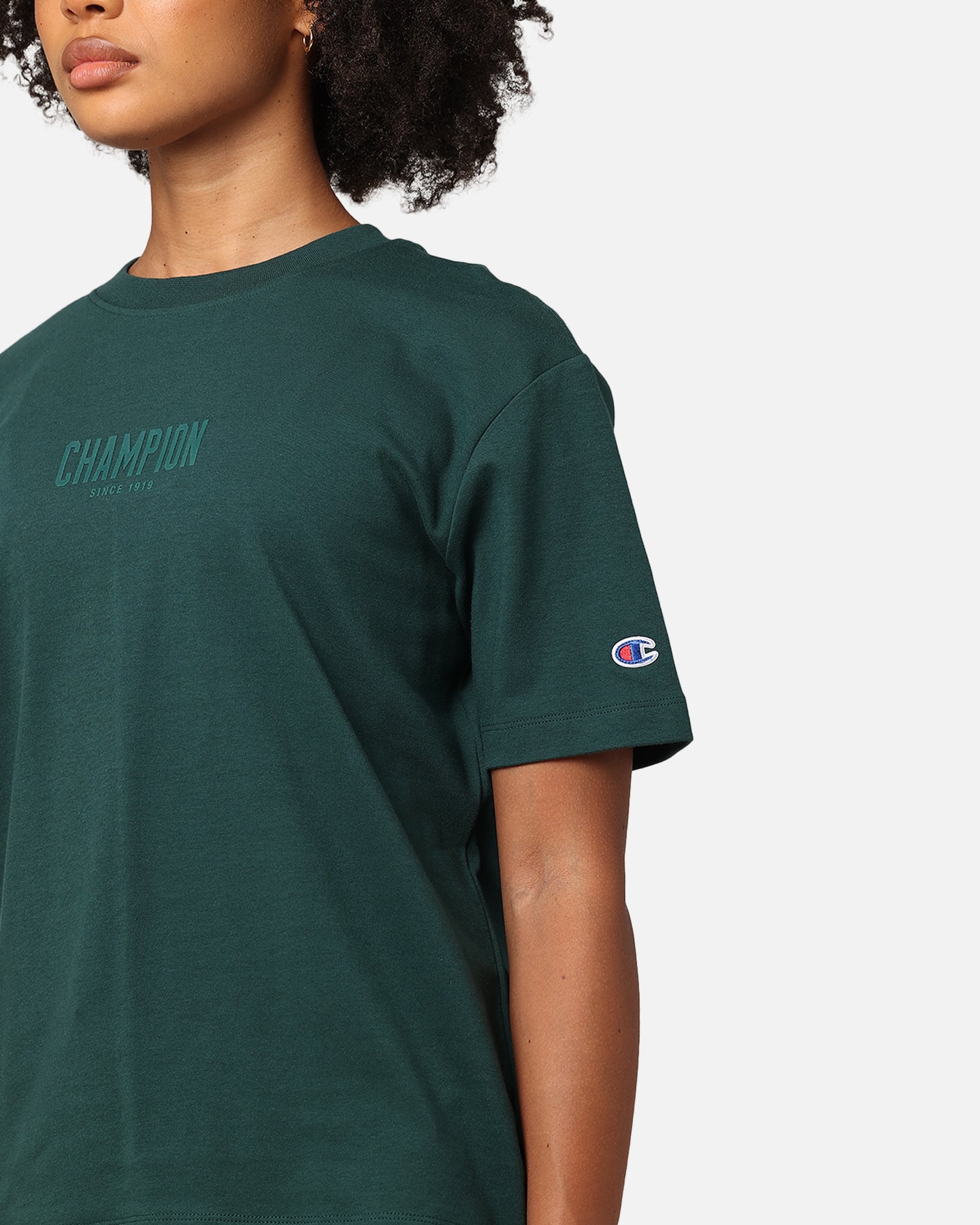 Champion Women's Rochester Base T-Shirt Cotton Forest Green、mySite、zt4zffjzw