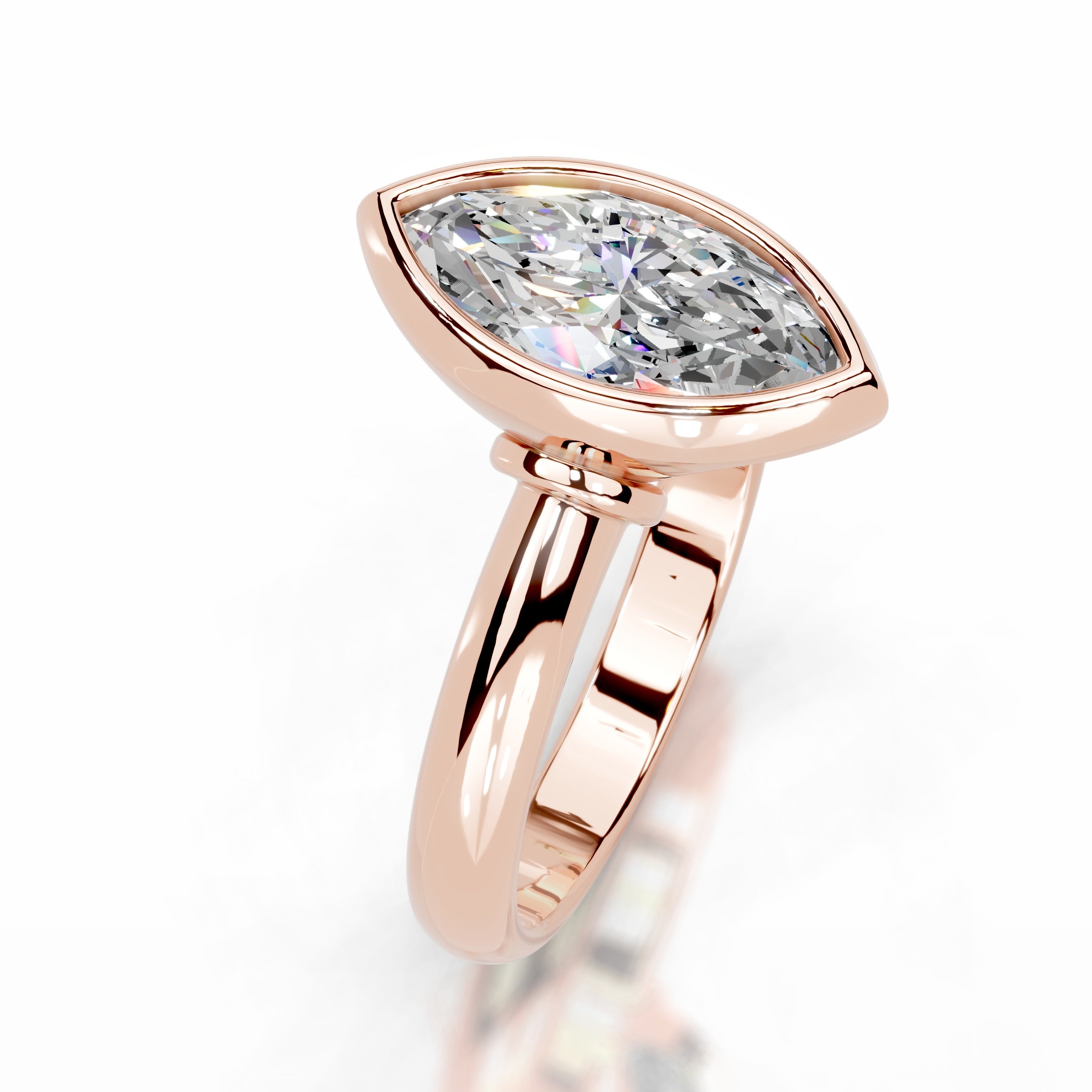 Kaylee Moissanite Ring - 14K Rose Gold、mySite、hinf8tx79