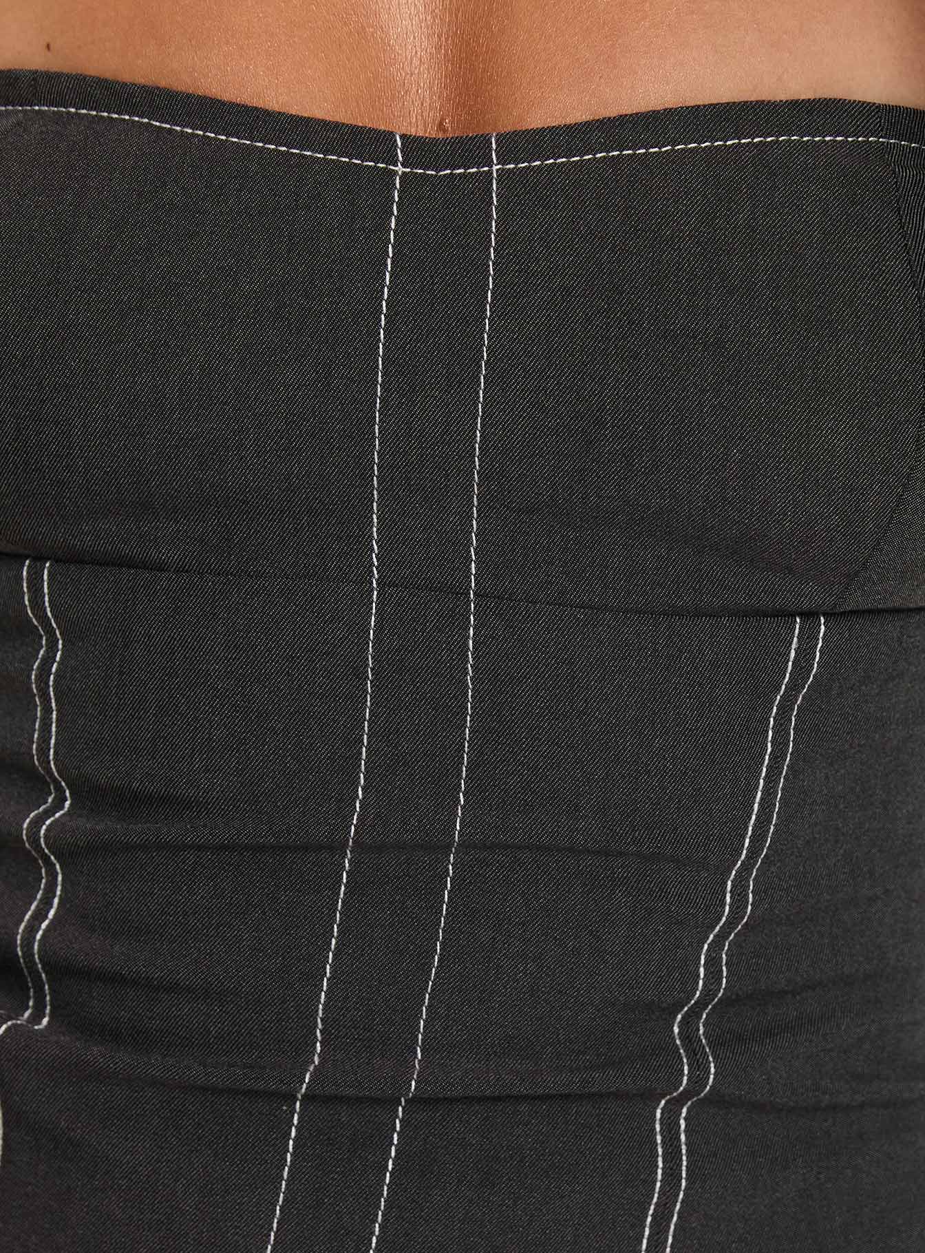 Vacke Strapless Top Grey、mySite、solidvoid