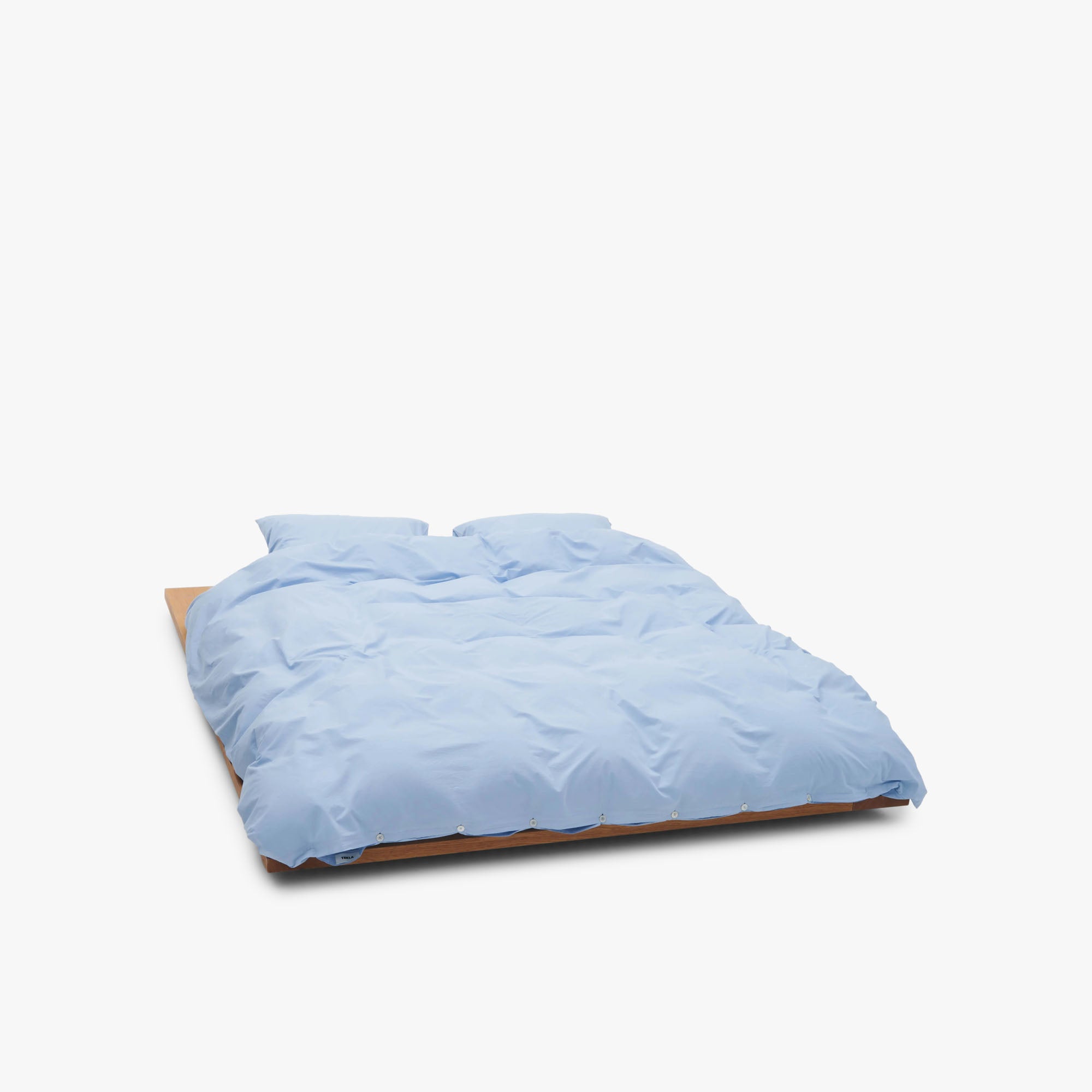  Tekla Cotton Percale Duvet Cover Queen / Morning Blue、mySite、merchandisen