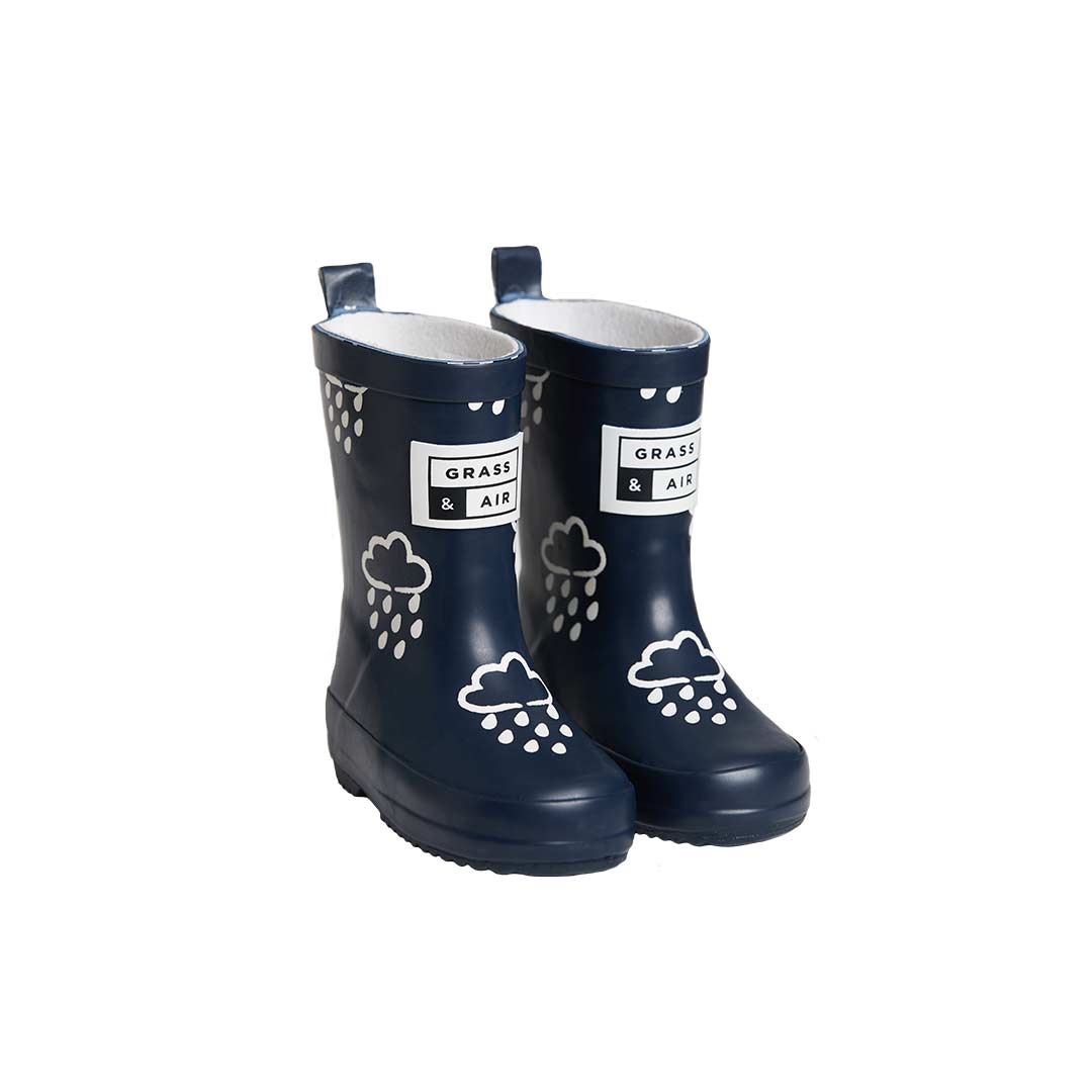  Grass & Air Colour-Revealing Wellies - Navy、mySite、merchandisen