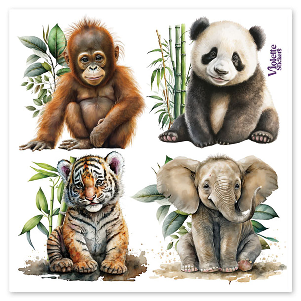  Baby Jungle Animal Stickers、mySite、ghnorth