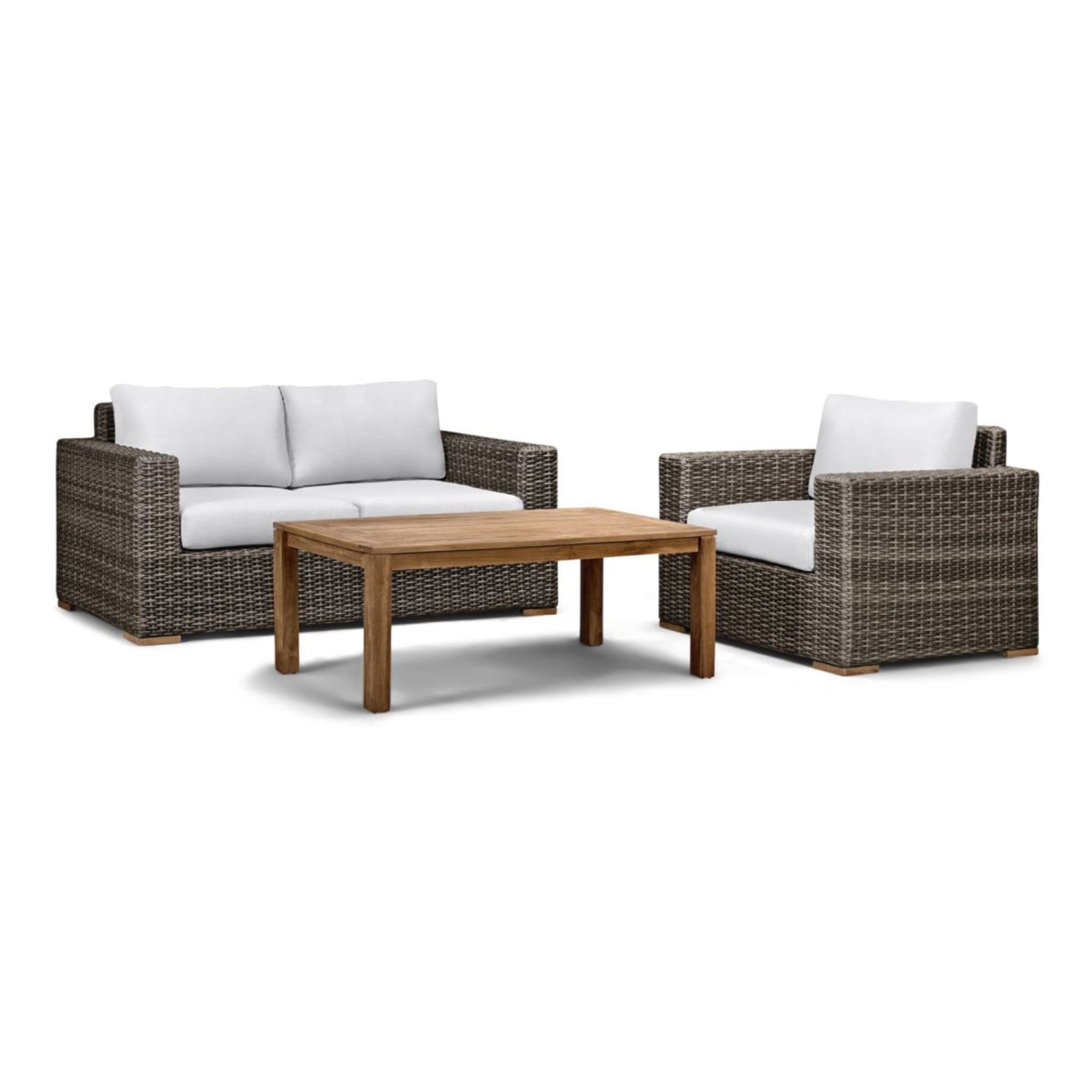 Dune Teak 3 Piece Loveseat Set、mySite、neckold