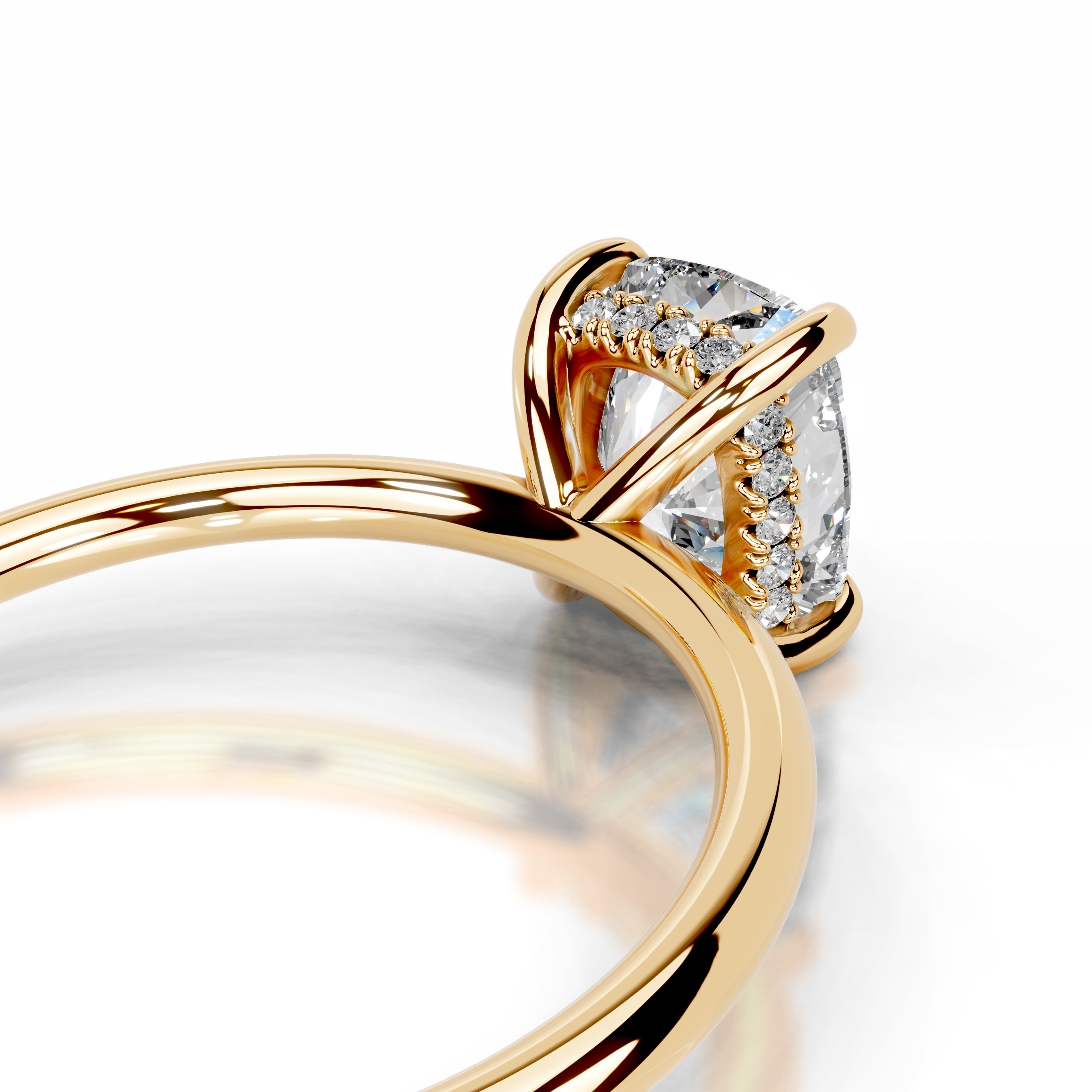 Willow Diamond Engagement Ring - 18K Yellow Gold、mySite、hinf8tx79