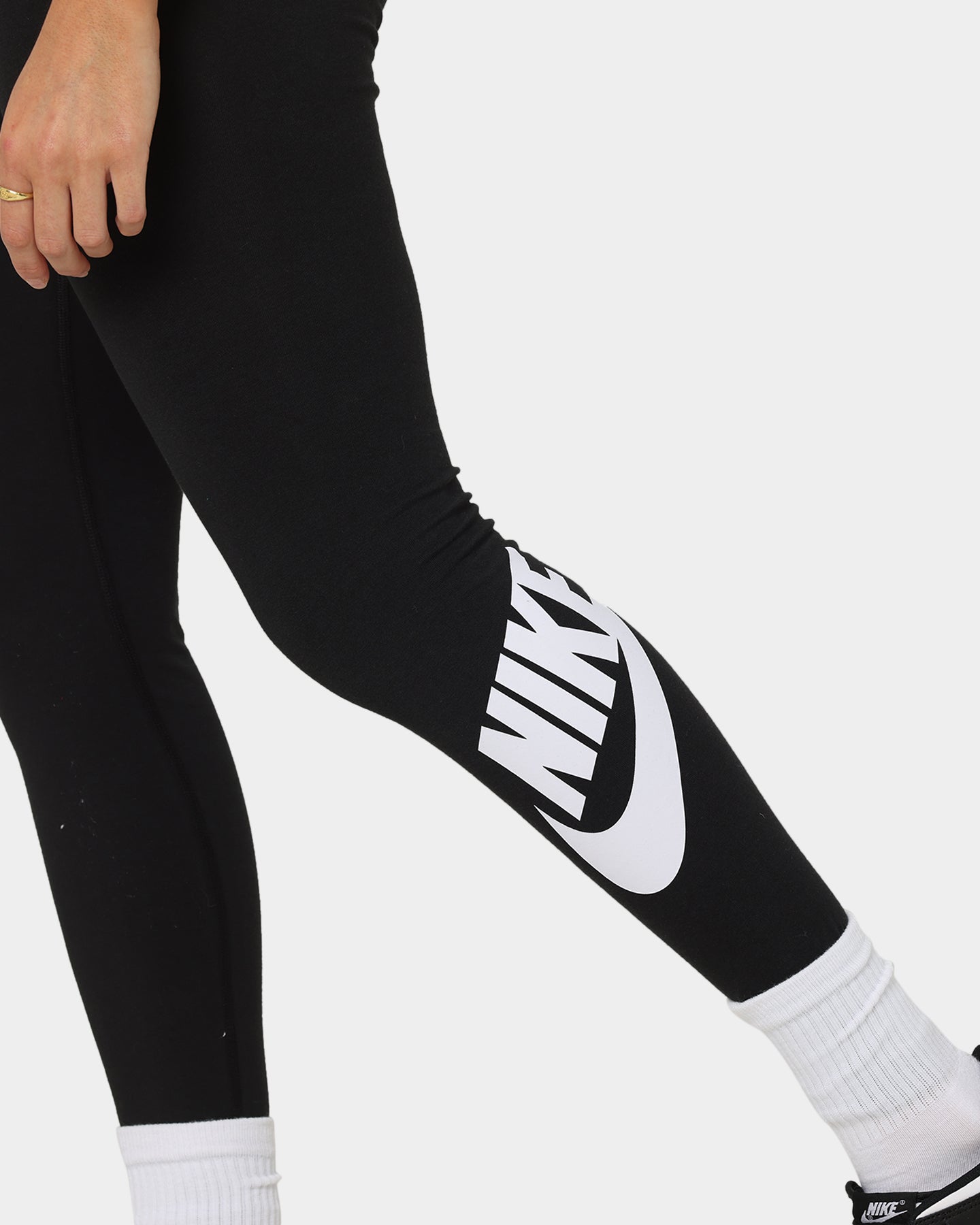 Nike Women's High-Waisted Leggings Black/White、mySite、zt4zffjzw