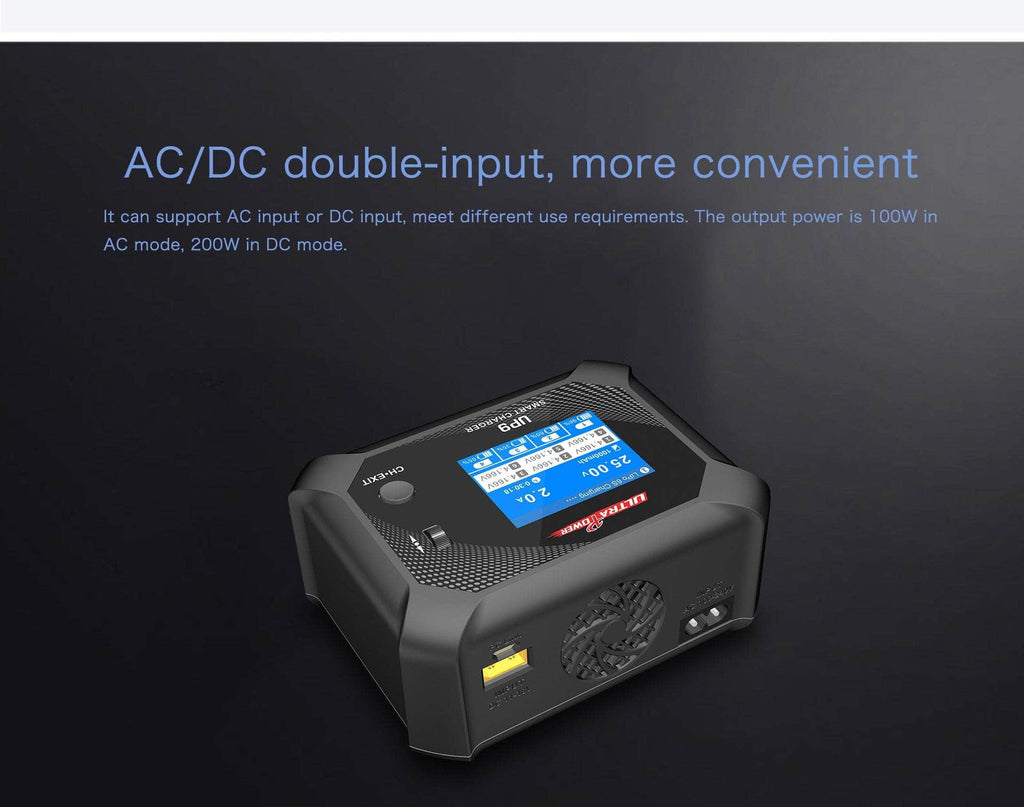 UltraPower UP9 200W 5A 1-6S Quad Channel AC/DC Smart Charger