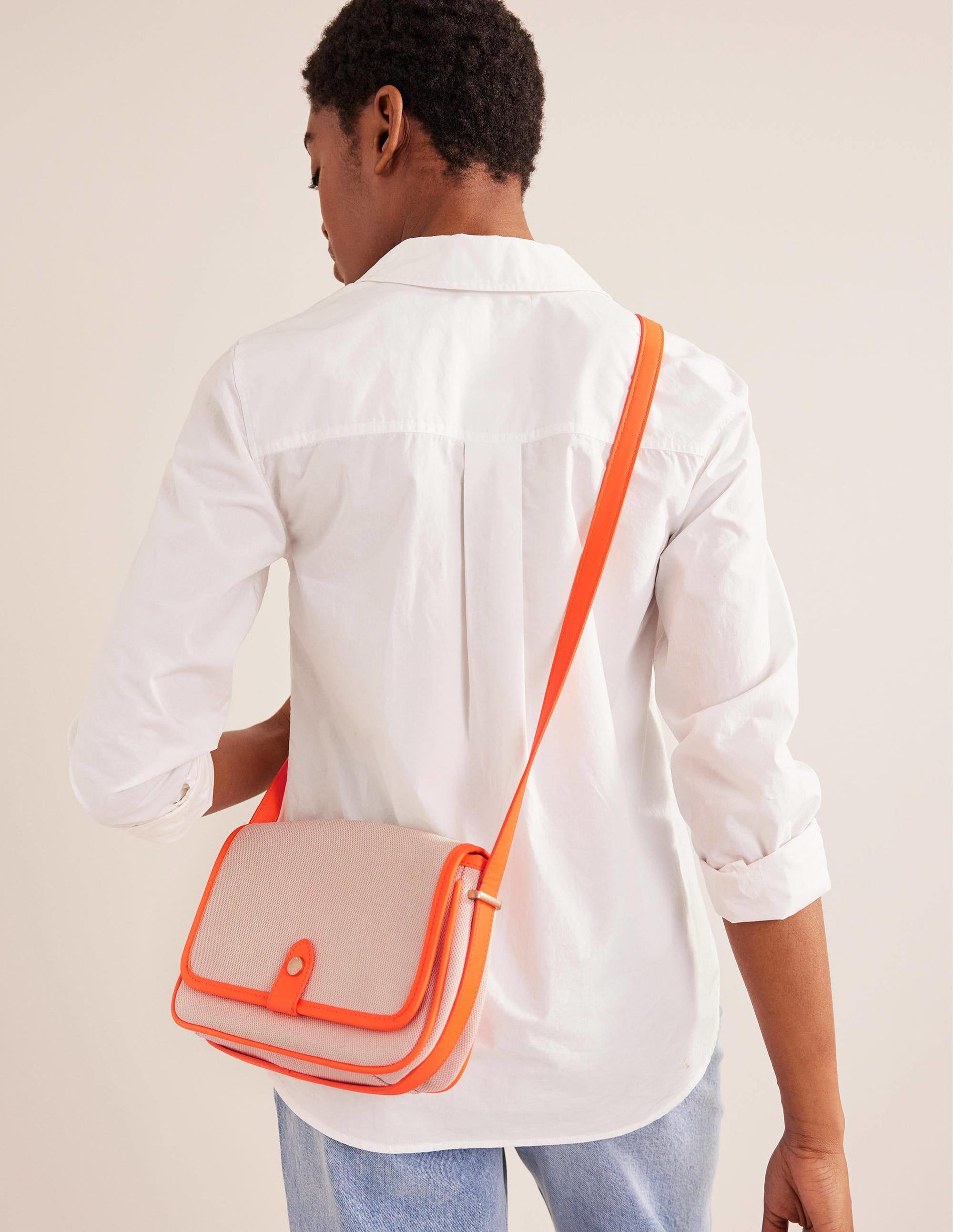  Structured Cross-Body Bag-Neon Orange、mySite、ashleygrahame