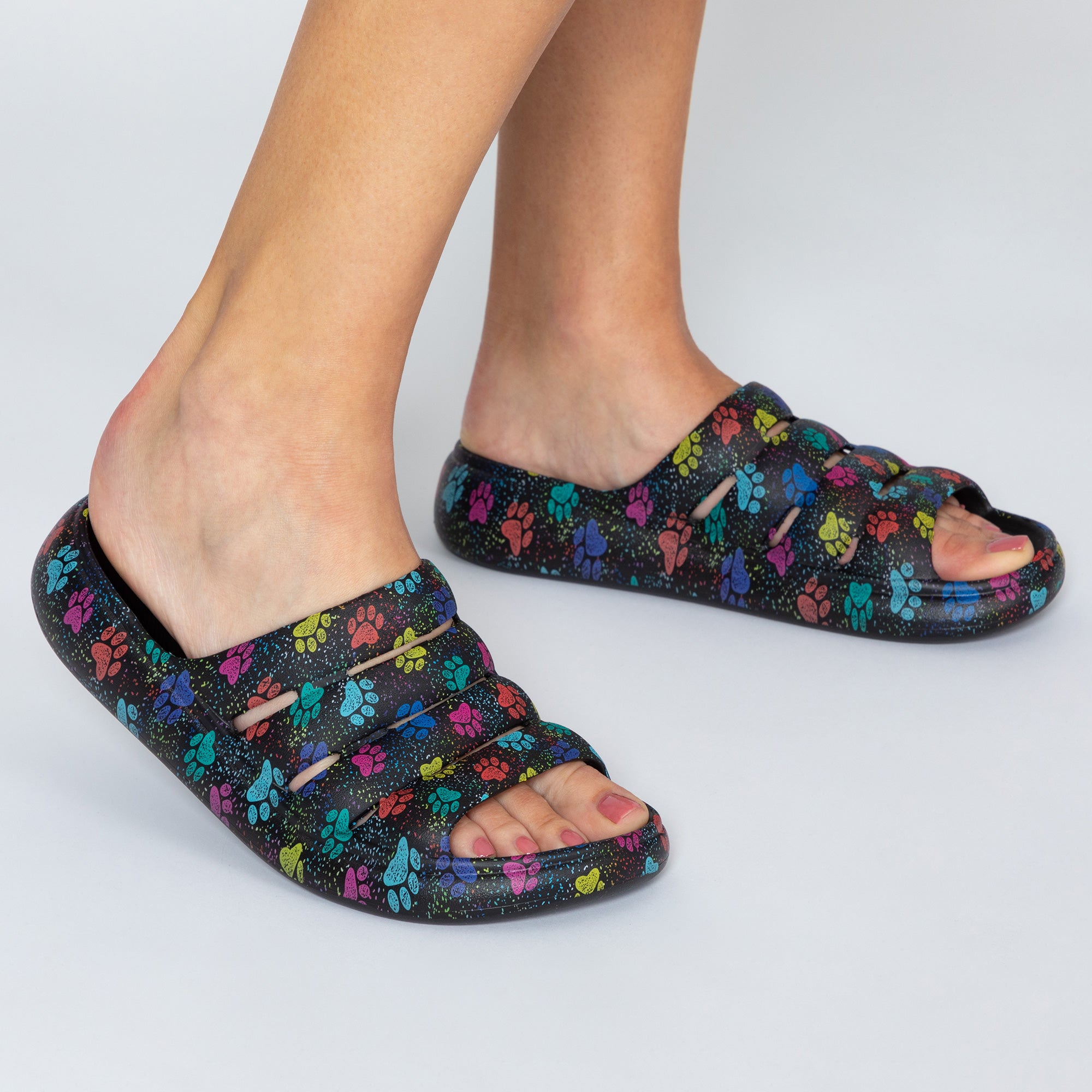 Paw Print Slingback Convertible Sandals、mySite、camillekostekn