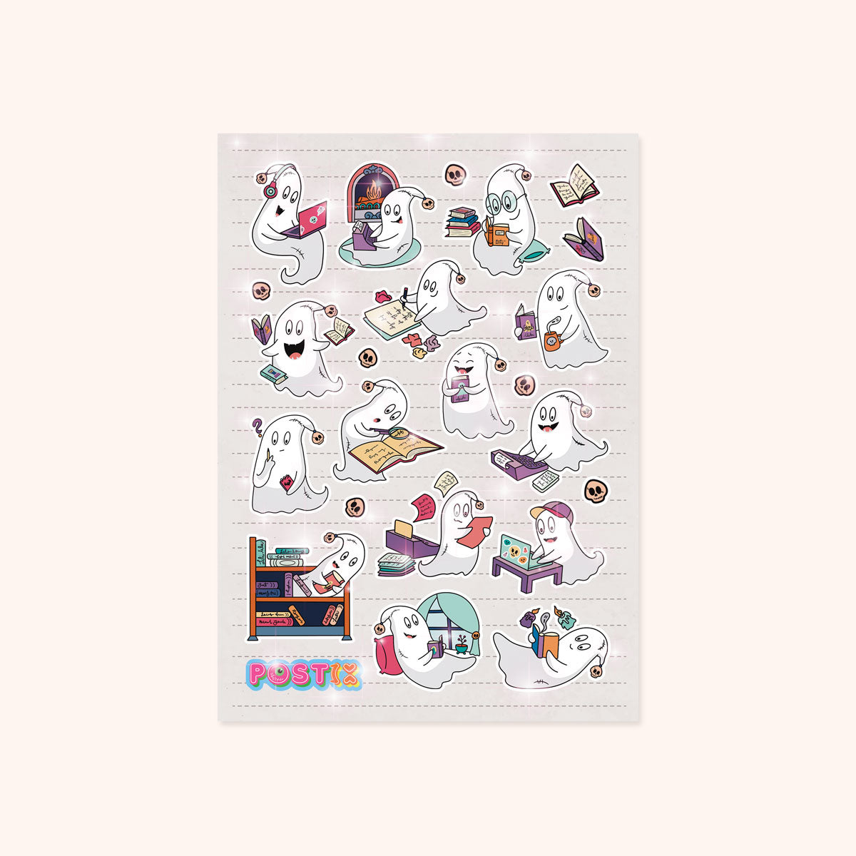  Ghost Writer A6 Hologram Sticker Sheet、mySite、ghnorth