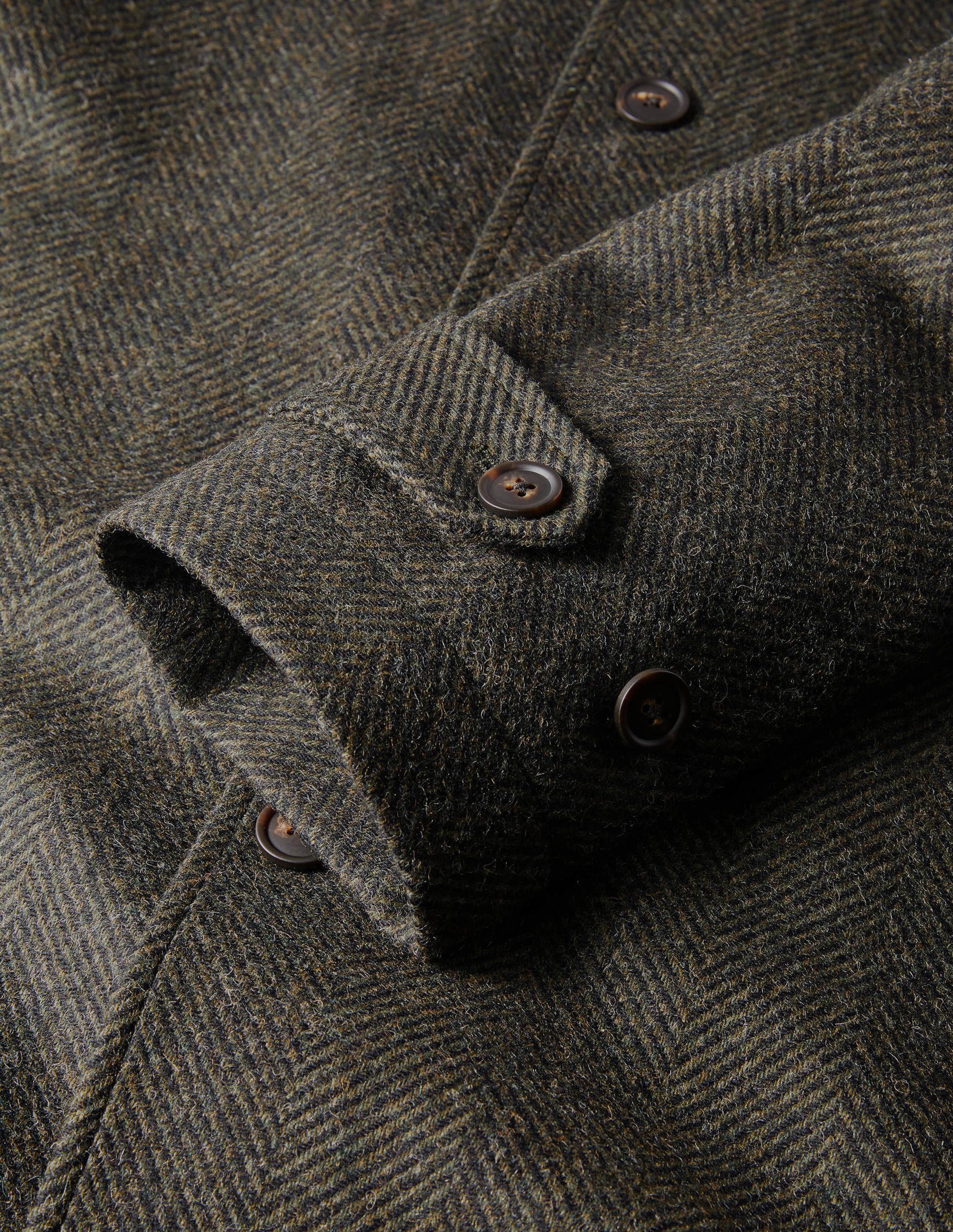  Eldon British Tweed Overcoat-Richmond Green Herringbone、mySite、ashleygrahame