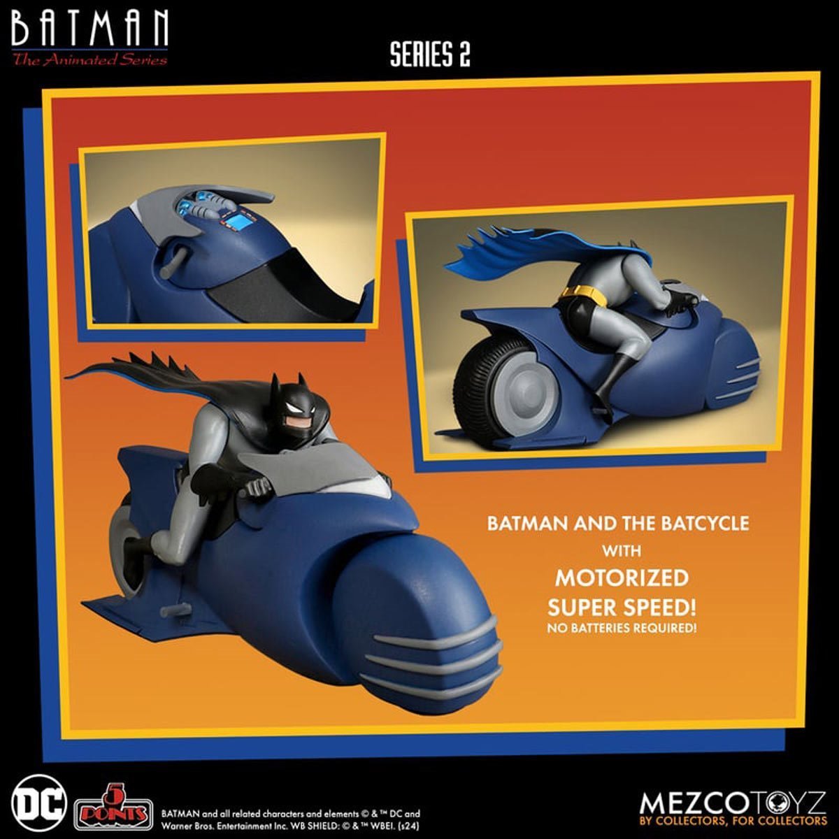 Mezco 5 Points Batman: The Animated Series Batman & Batcycle、mySite、hgirdovlk